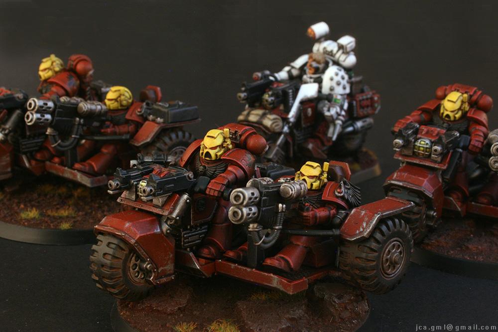 Attack Bike, Blood Angels, Fast Attack, Jca, Red, Yellow