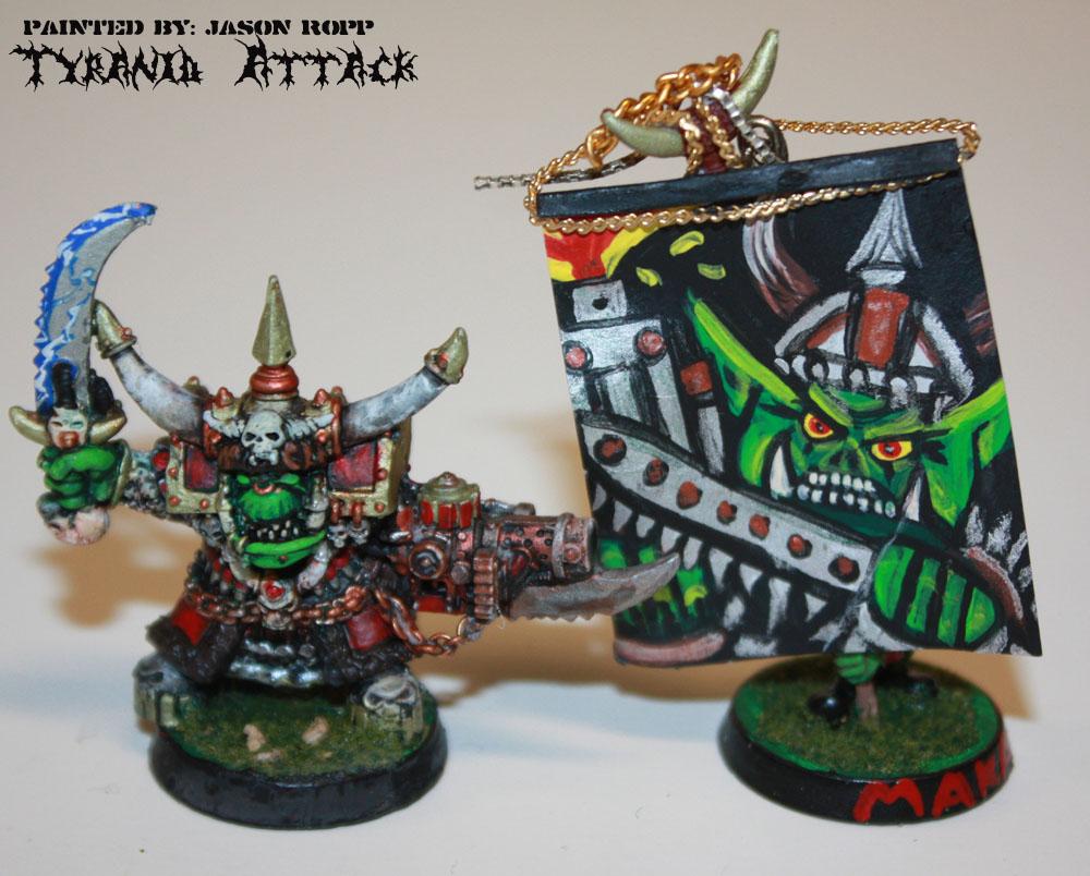 Attack, Boss, Ghazghkull Thraka, Miniature, Orks, Thraka, Tyranids, Warhammer 40,000, Warhammer Fantasy