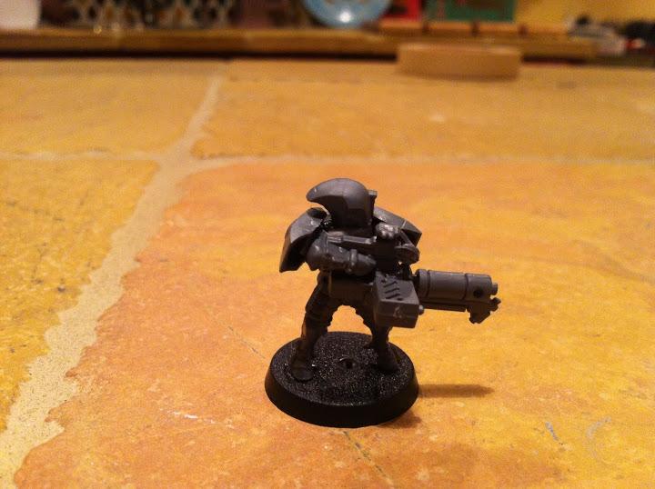 Counts as Flamer Armed Tactical Marine