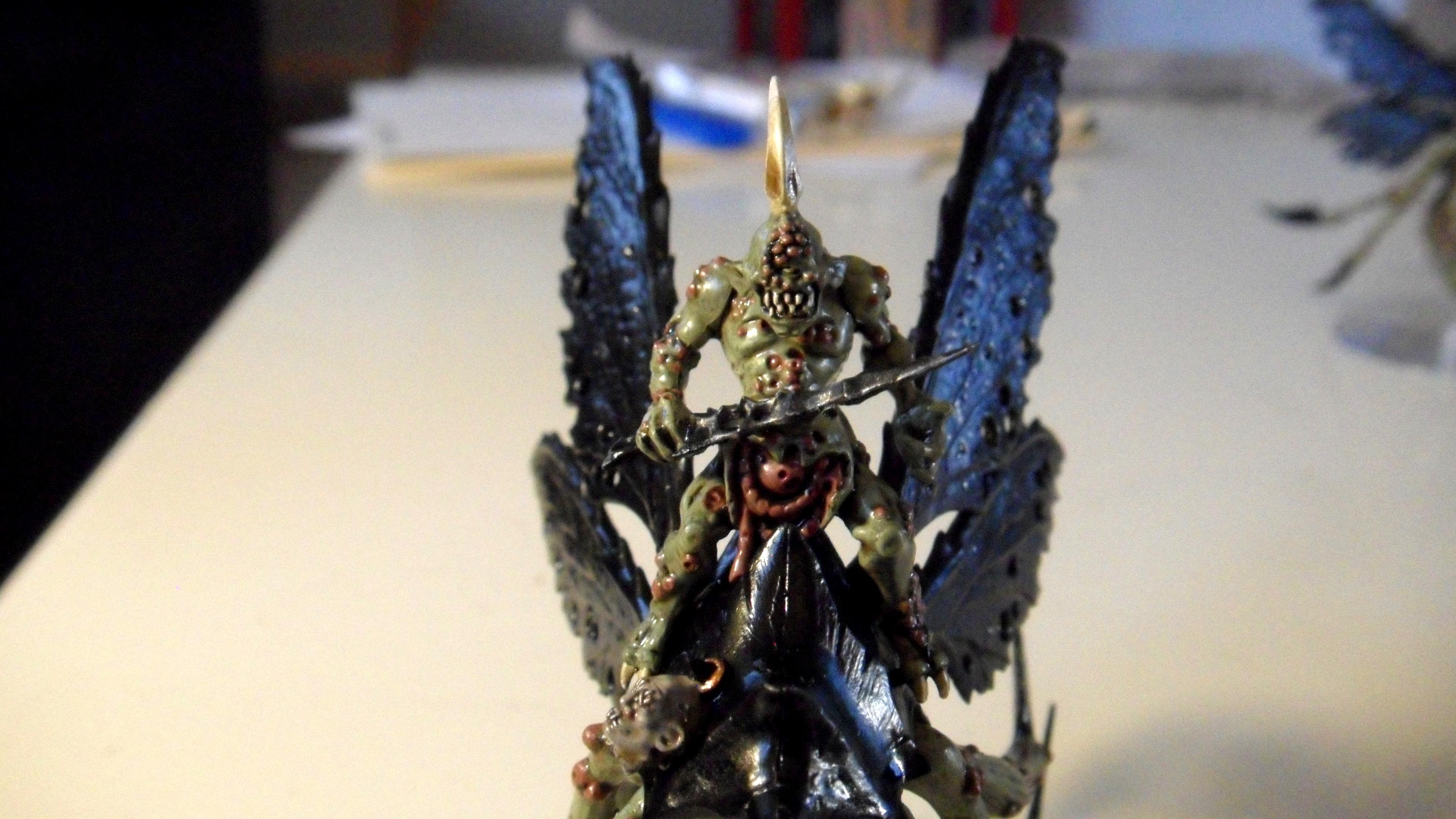 Chaos, Chaos Daemons, Nurgle, Plague Drones, Warhammer  40k