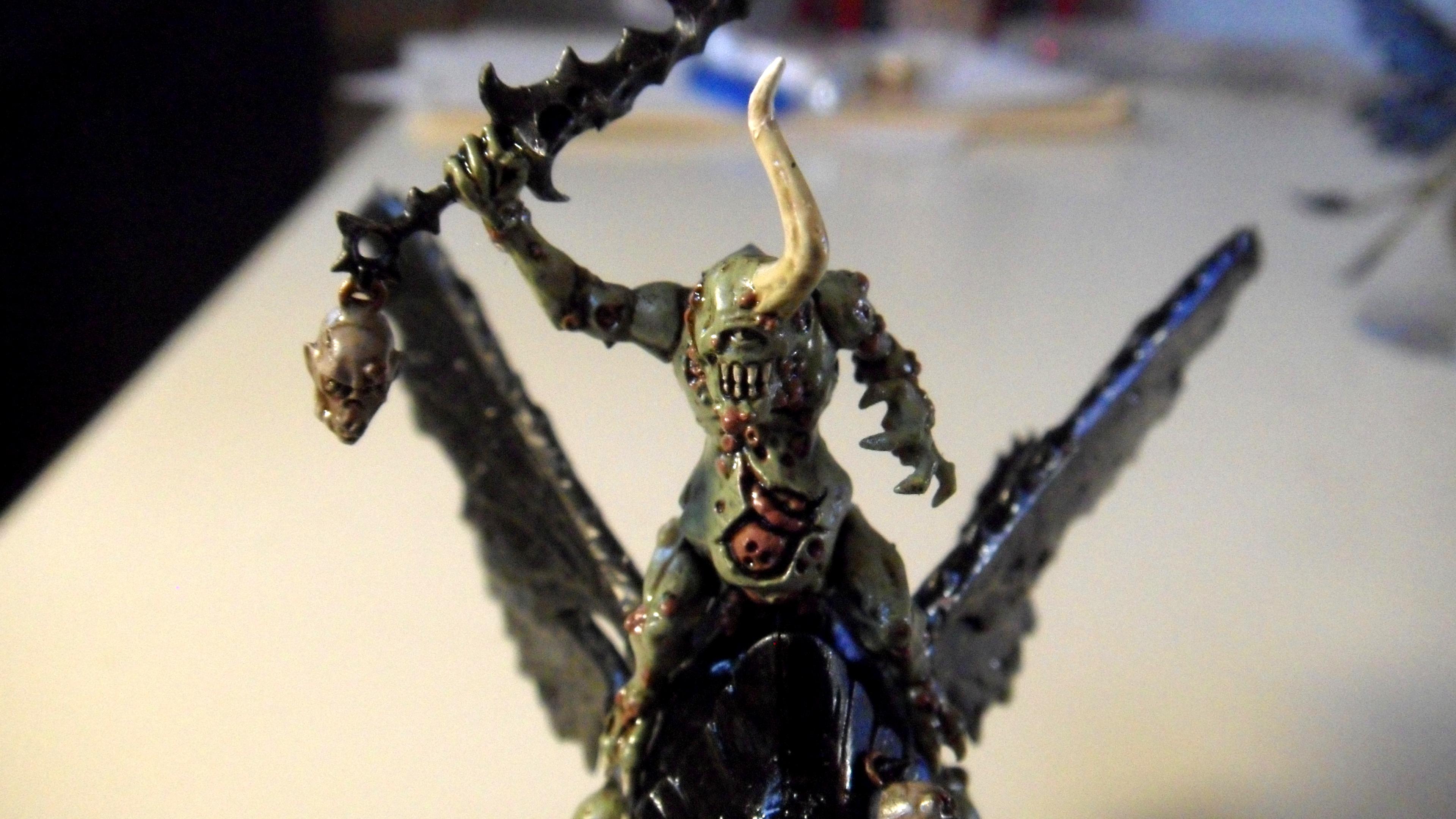 Chaos, Chaos Daemons, Nurgle, Plague Drones, Warhammer  40k