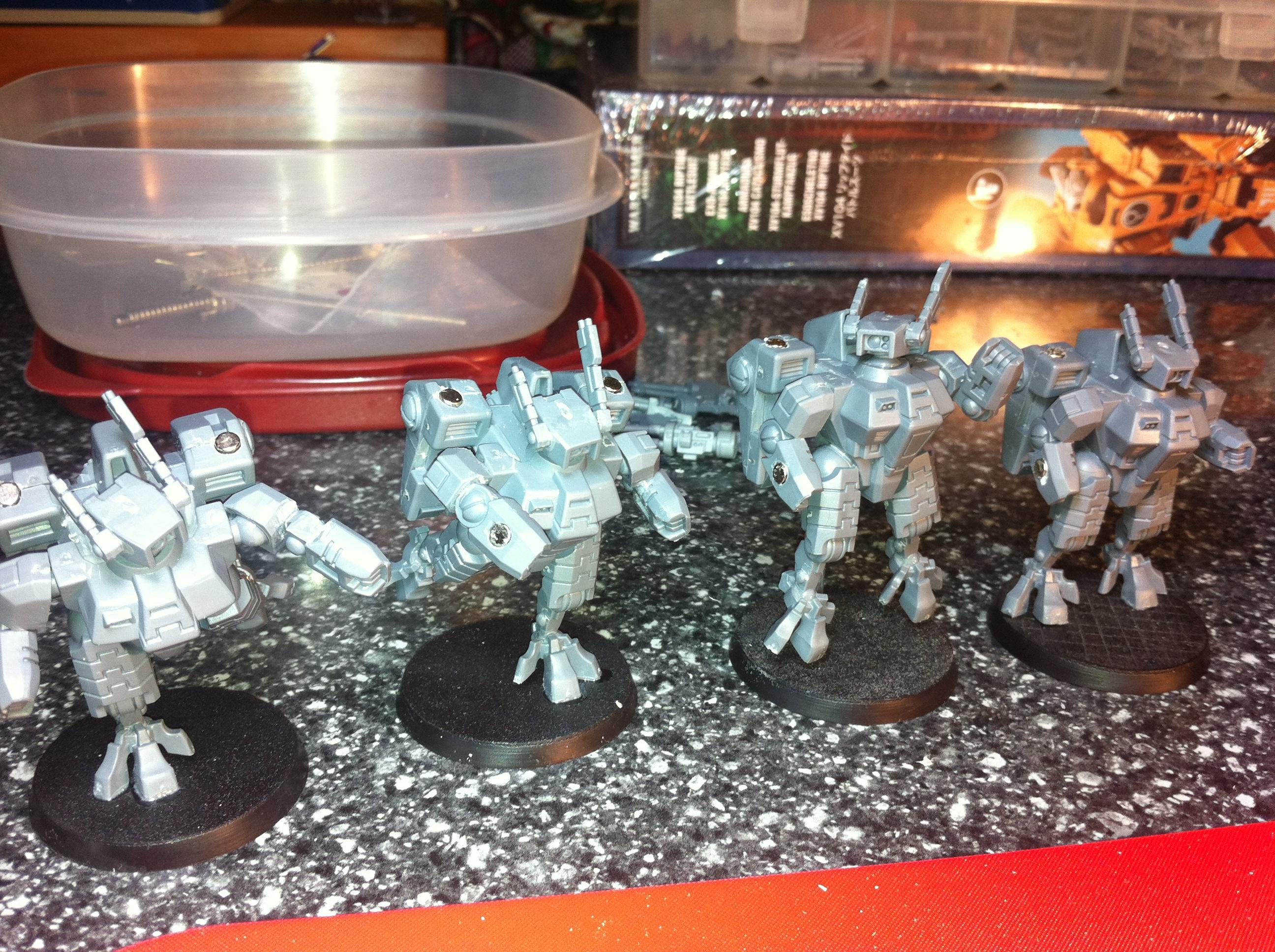 Crisis Battlesuit, Magnet, Tau, Work In Progress