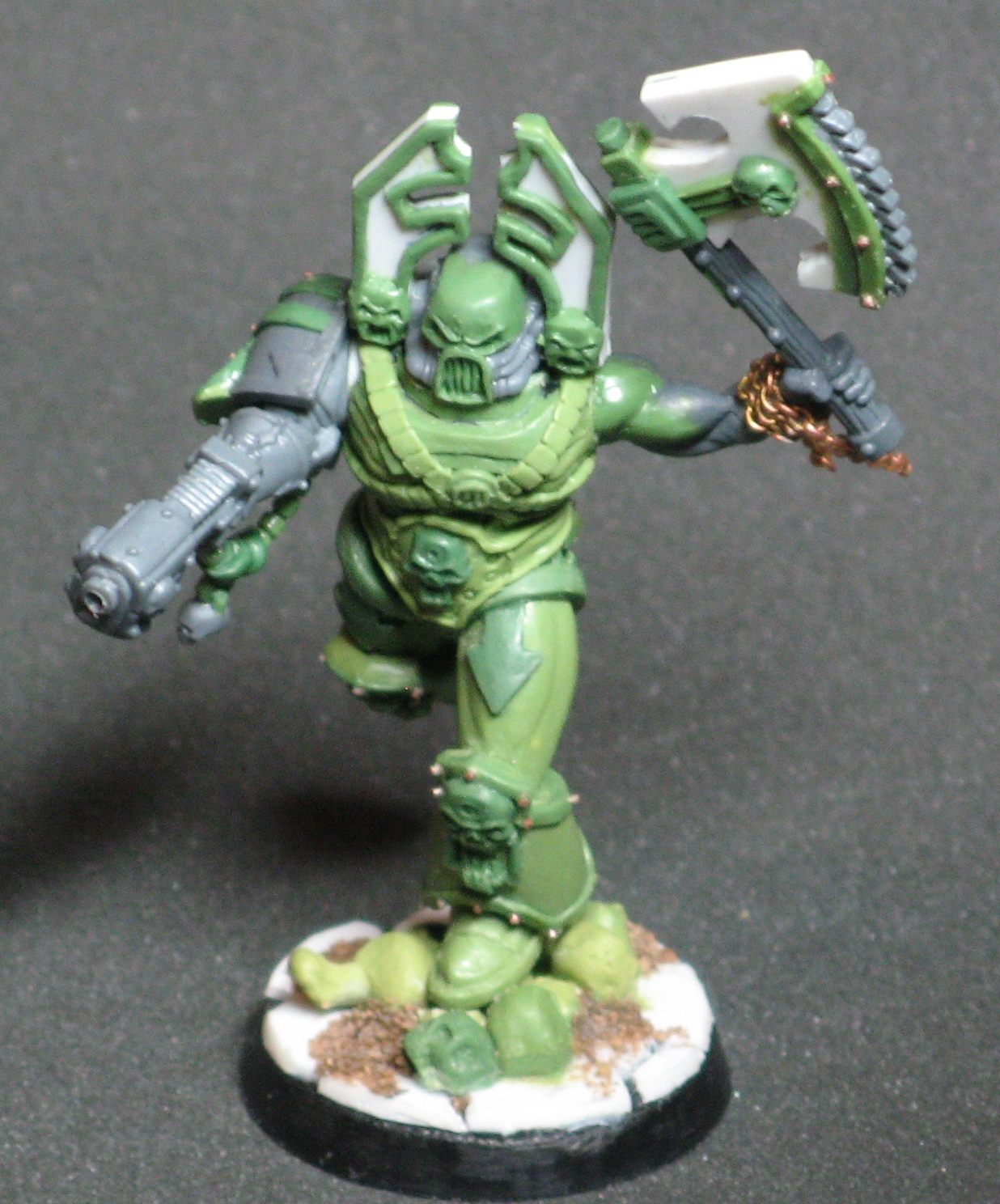 Chaos Space Marines, Conversion, Kharn, Sculpting