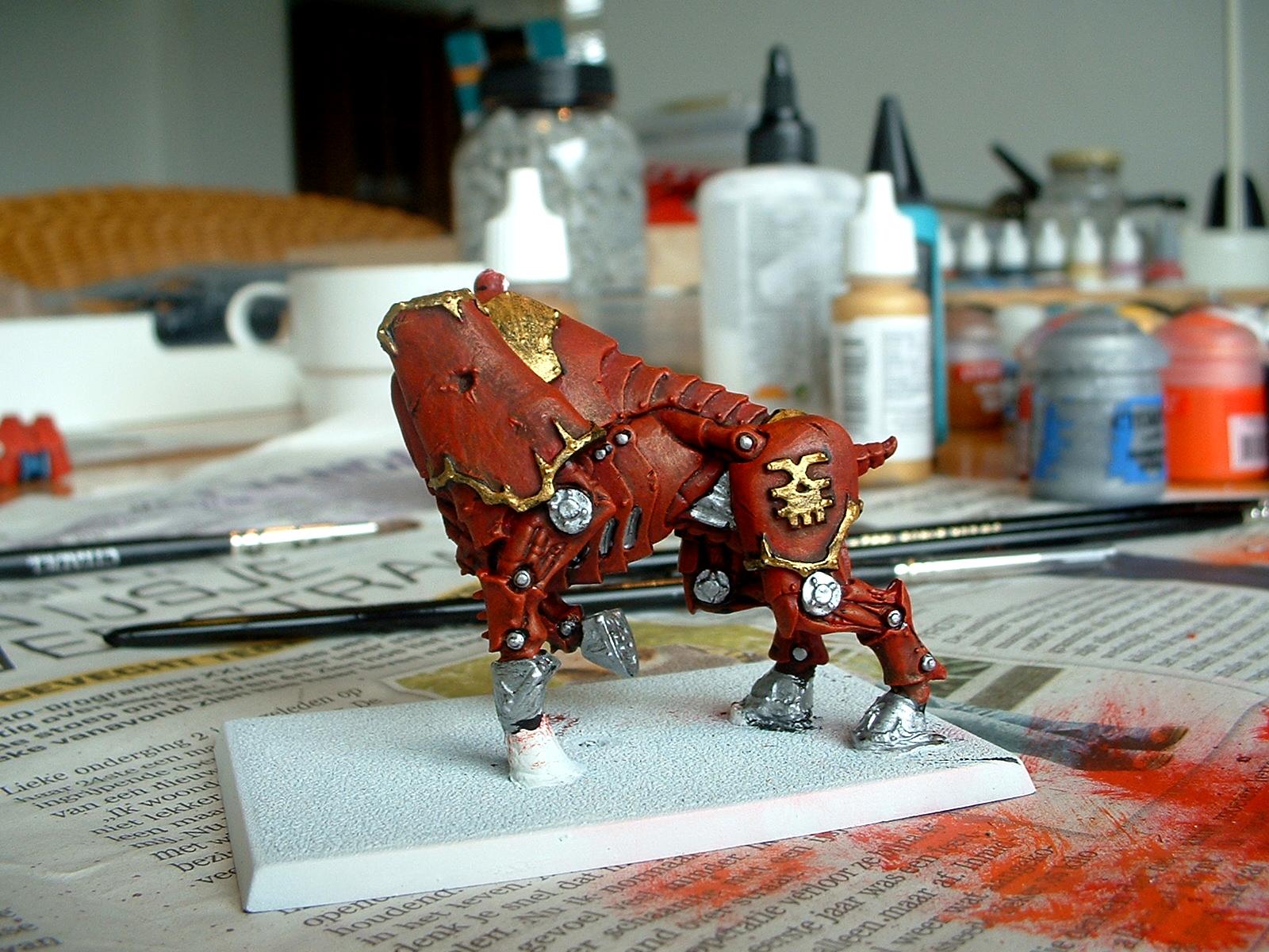 Bloodcrushers, Daemons, Herald, Juggernaut, Khorne, Work In Progress