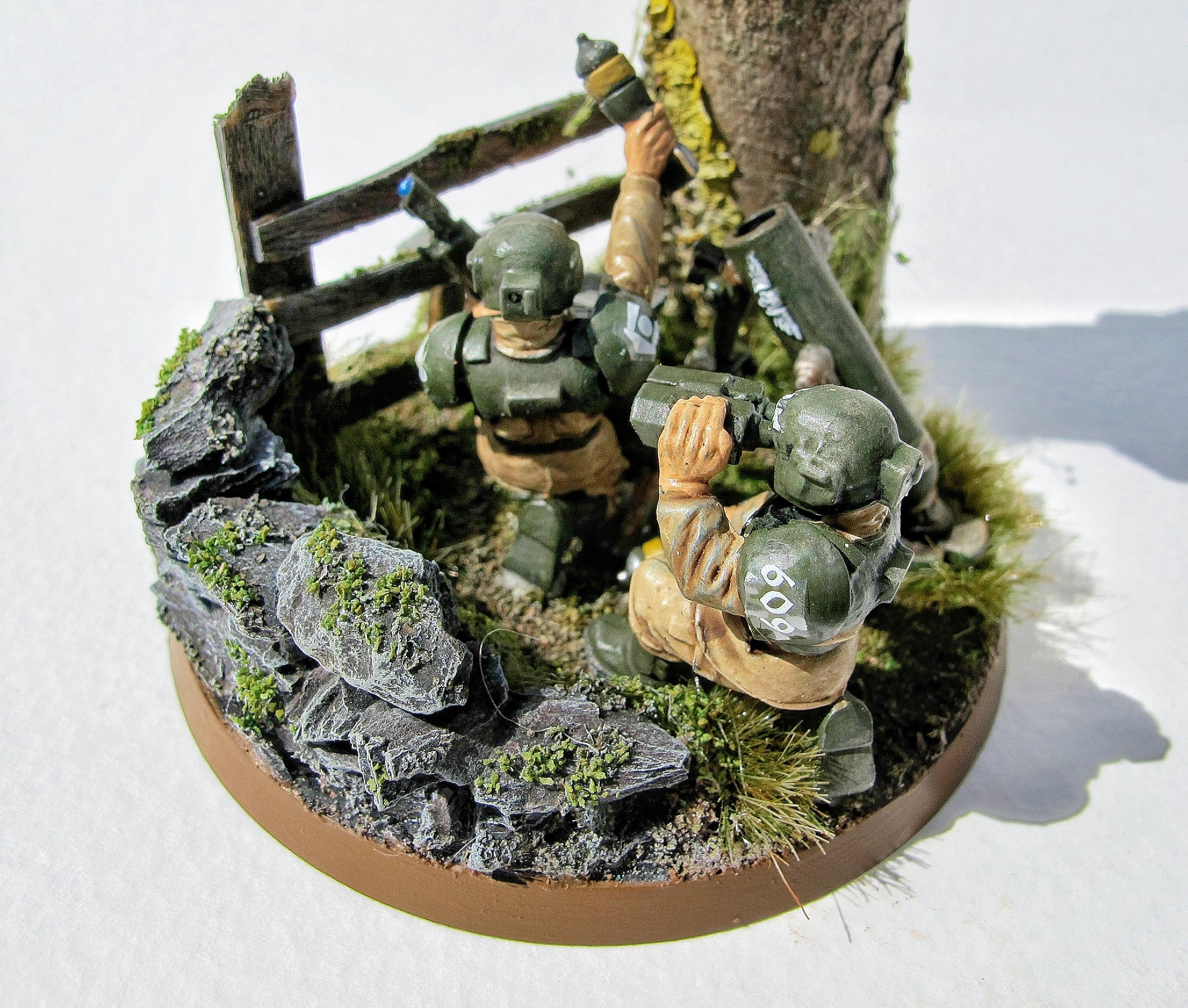 Cadians, Cameo, Heavy Weapons Team, Imperial Guard, Mortar, Scratch, Warhammer 40,000