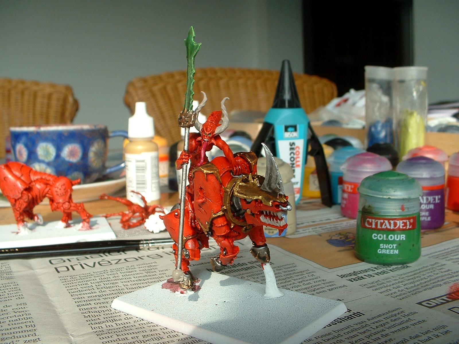 Bloodcrushers, Daemons, Herald, Juggernaut, Khorne, Work In Progress