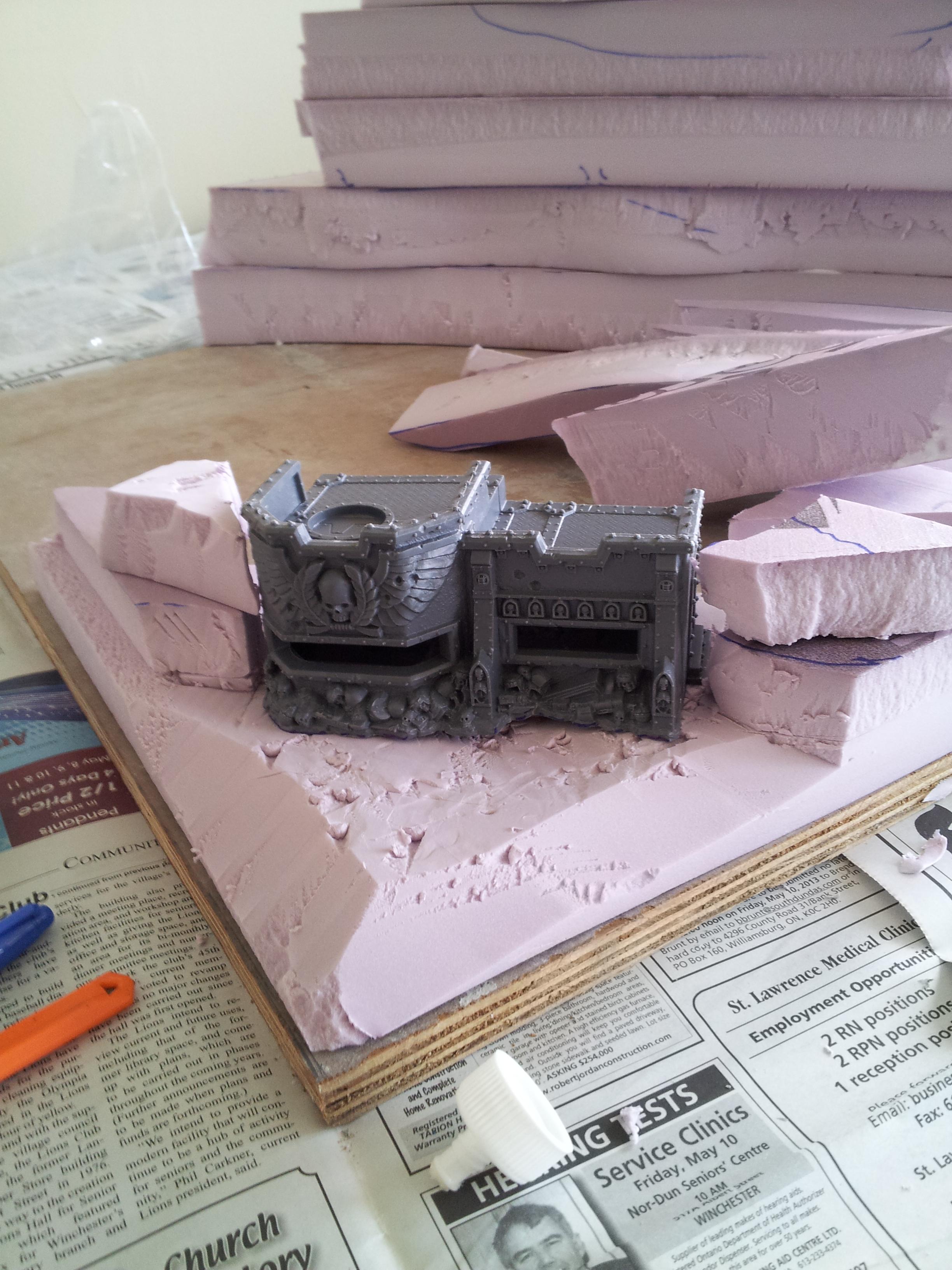 with a bunker