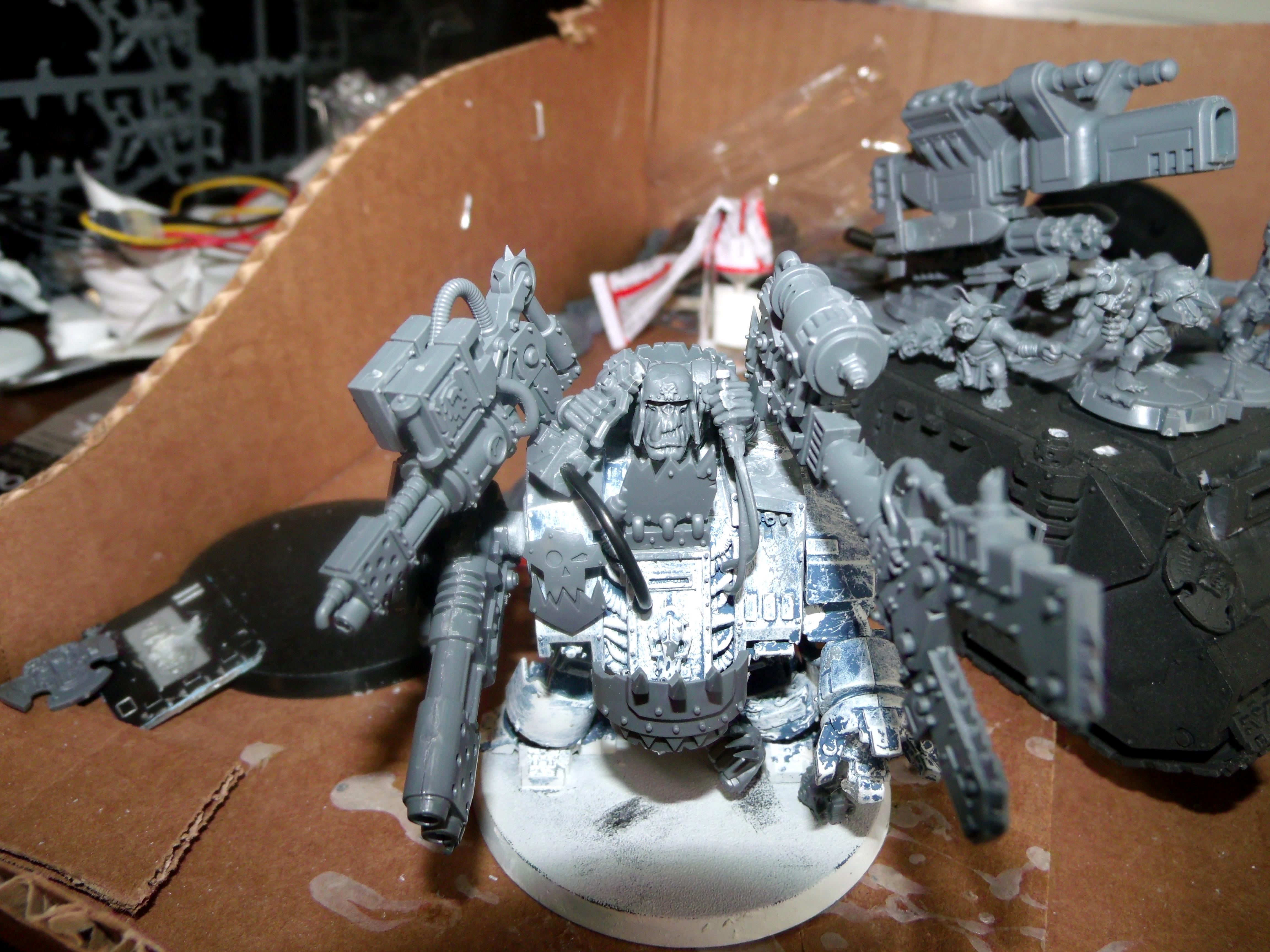 Deff Dread, Deff Skulls, Dreadnought, Lootas, Looted, Orks, Work In Progress