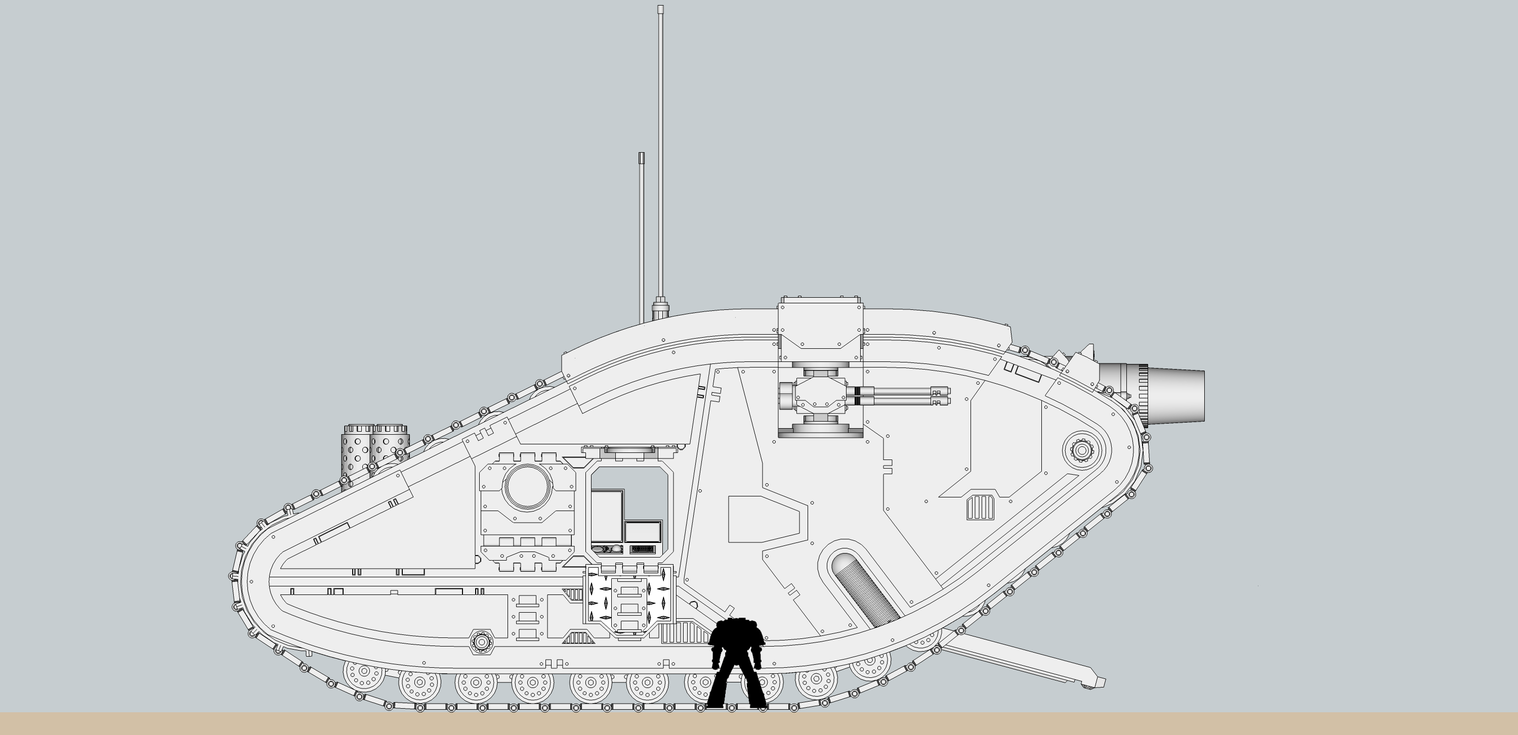 Horus Heresy, Space Marines, Super-heavy, Tank