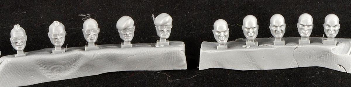 Heads, Human, Mad Robot Miniatures, Warhammer 40,000