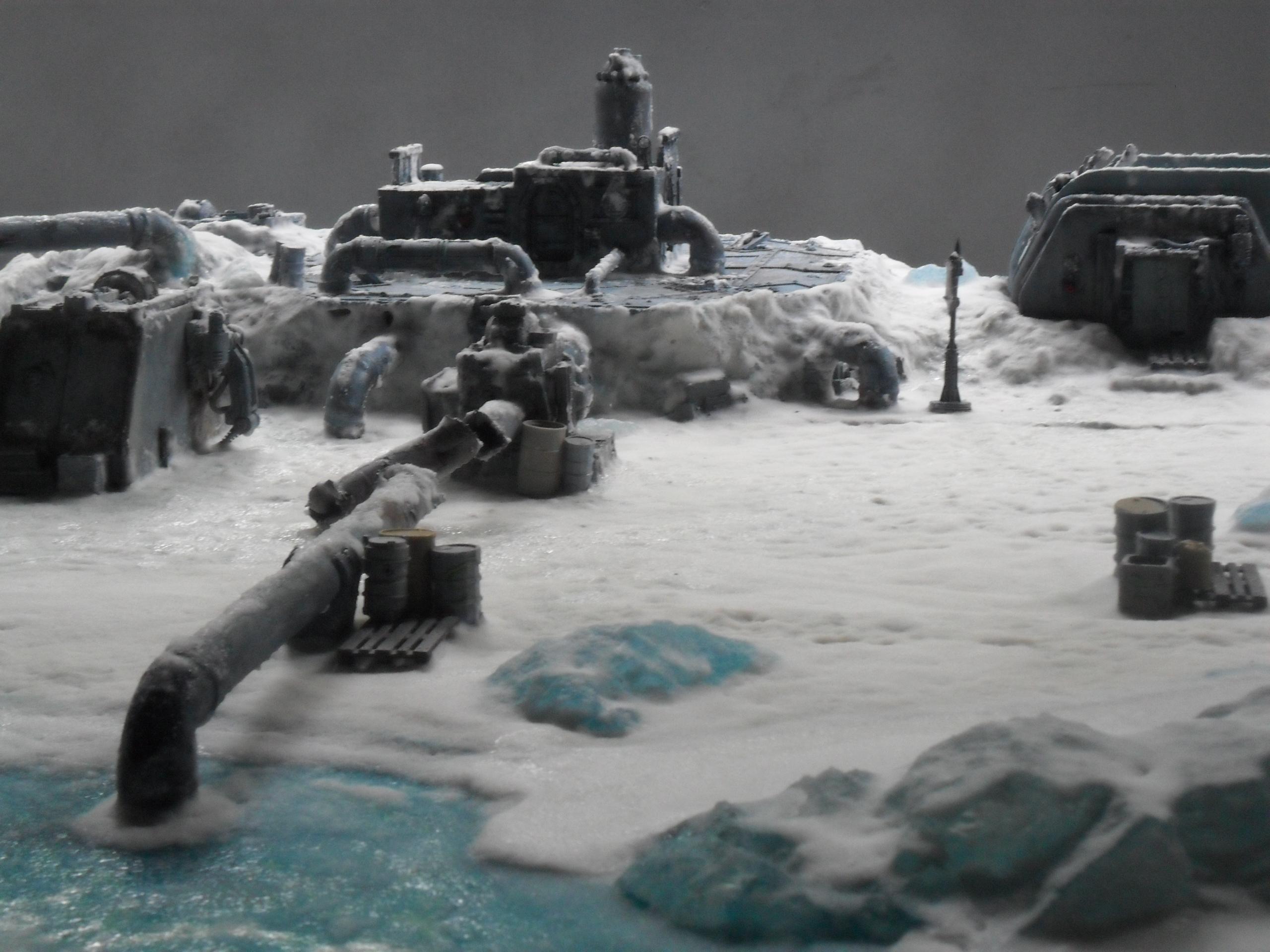 Antartic, Cities Of Death, Gameboard, Ice, Inq28, Pumping Station, Scratch Build, Snow, Terrain, Winter