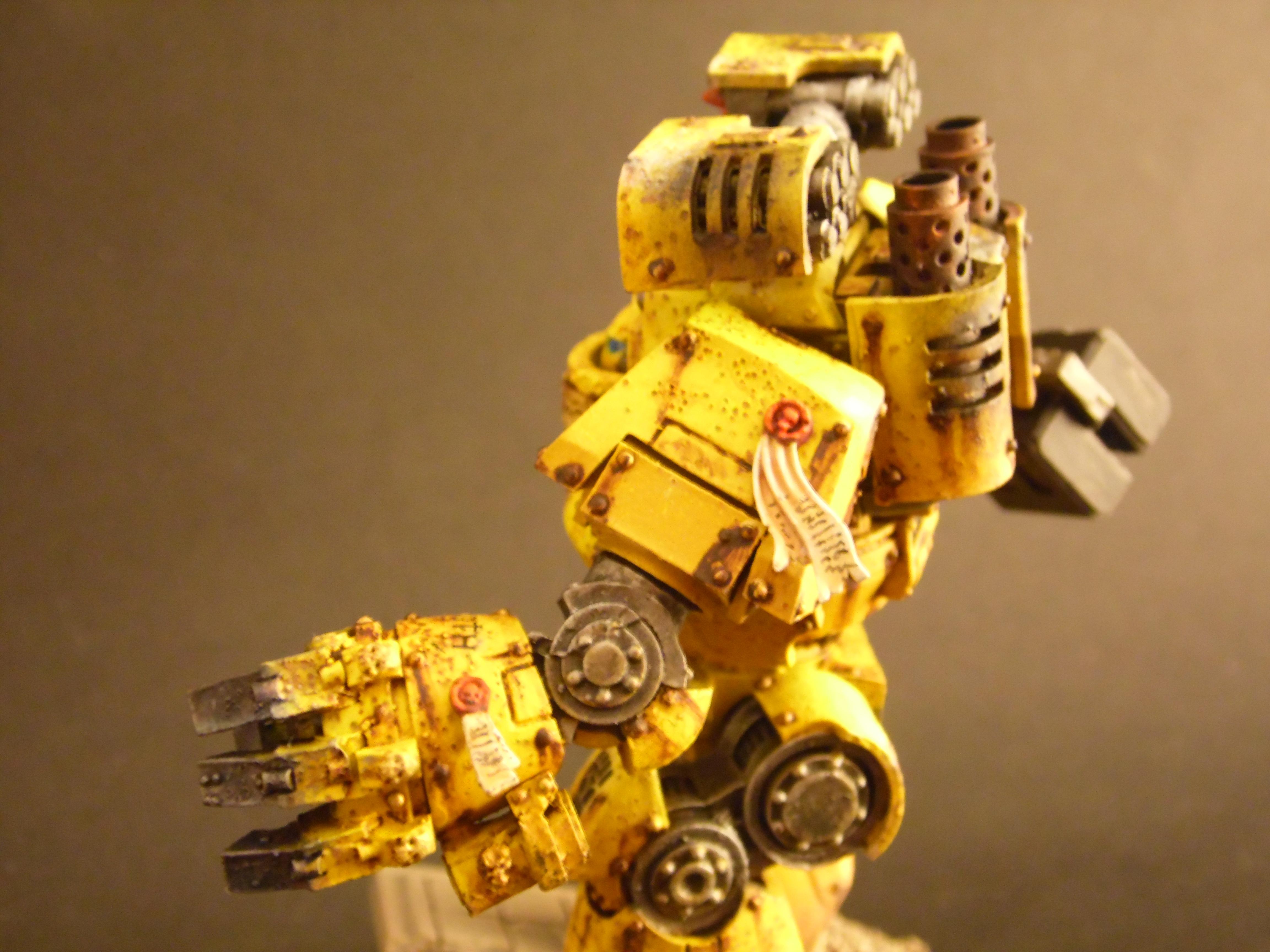 Contemptor, Dreadnought, Fist, Imperial, Painting, Pattern, Rusty, Rustytankpainting, Tank, Warhammer 40,000, Warhammer Fantasy