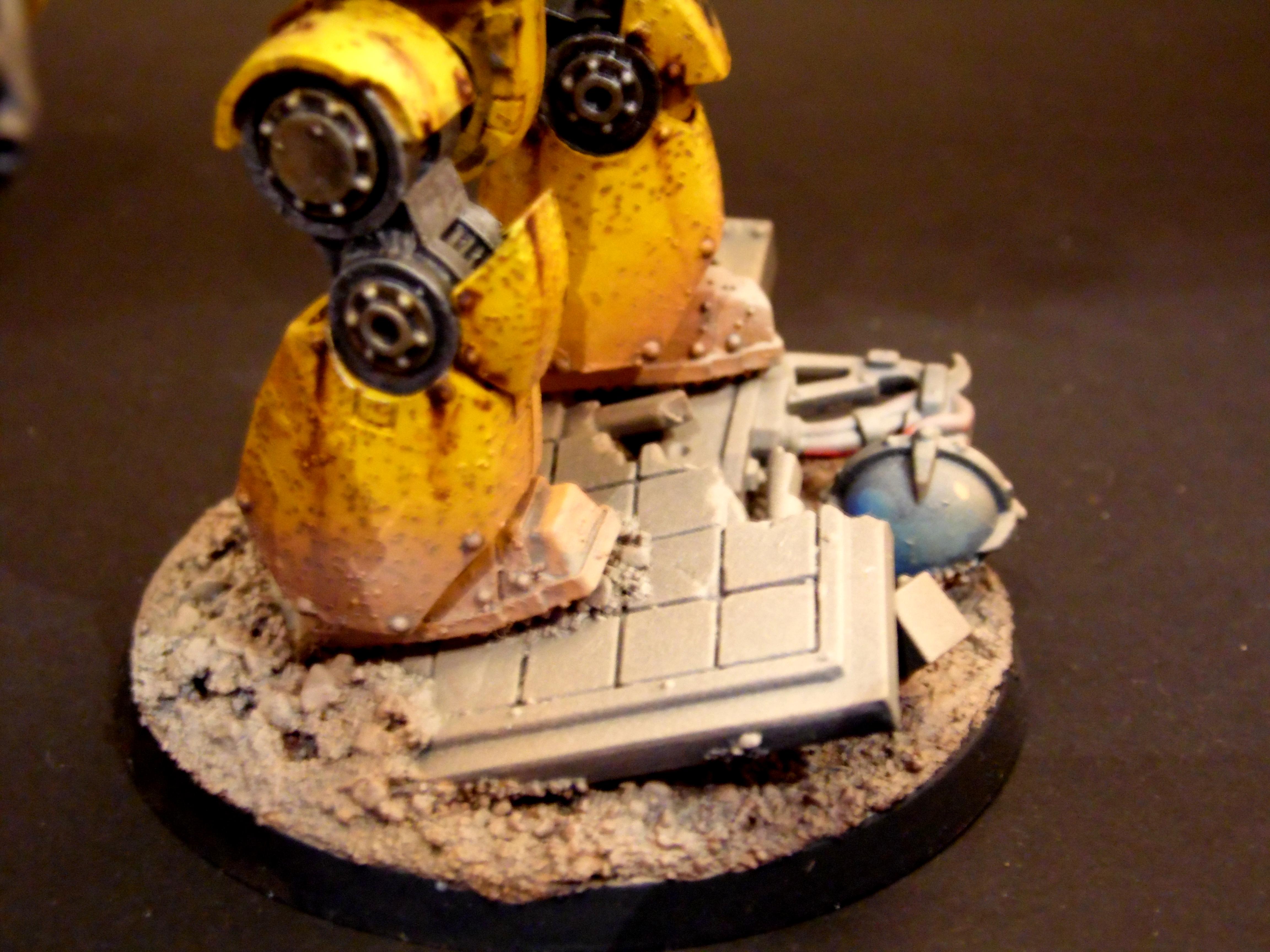 Contemptor, Dreadnought, Fist, Imperial, Painting, Pattern, Rusty, Rustytankpainting, Tank, Warhammer 40,000, Warhammer Fantasy