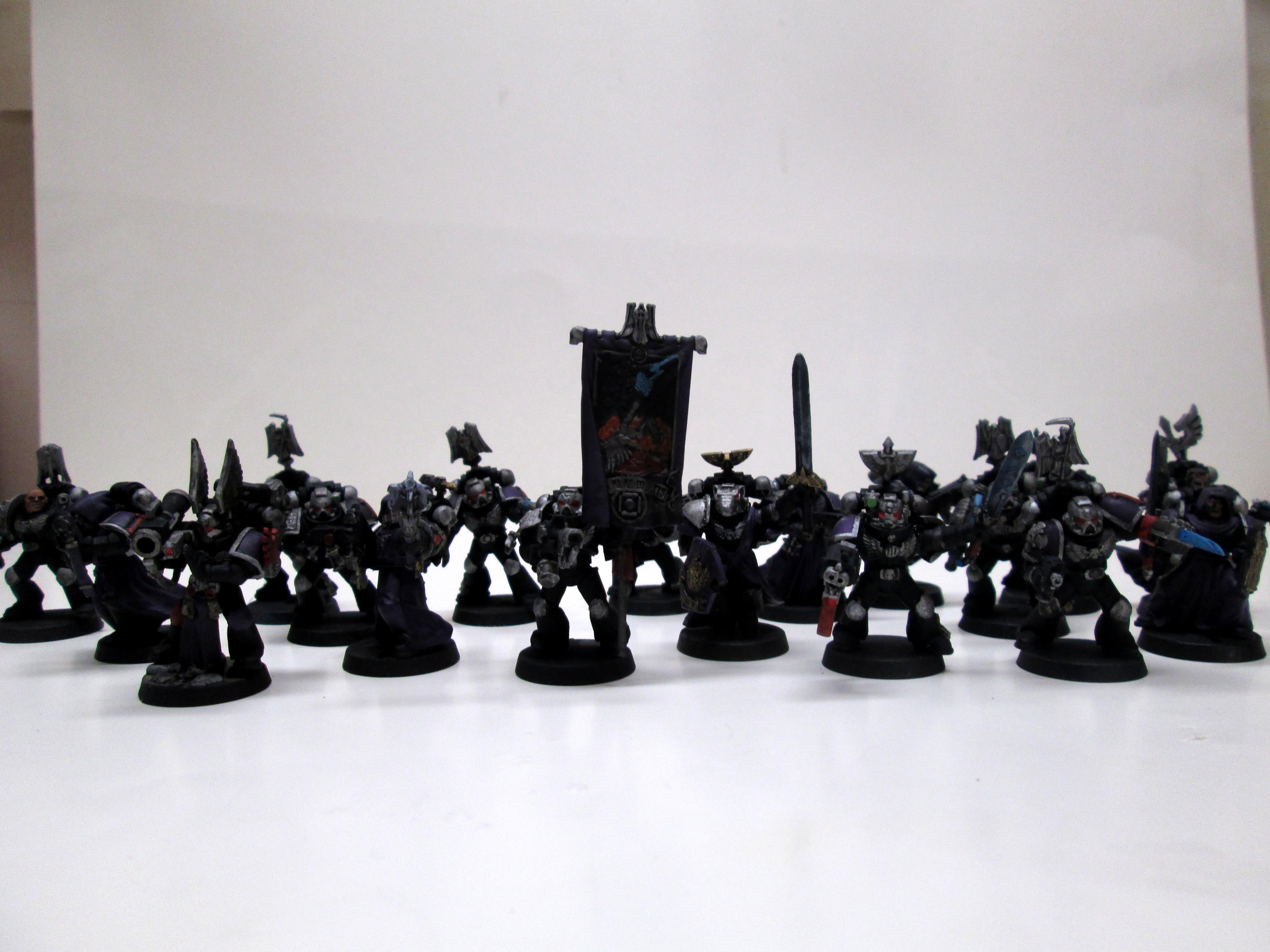 Minis, Painted, Space Marines, Veteran, Warhammer 40,000