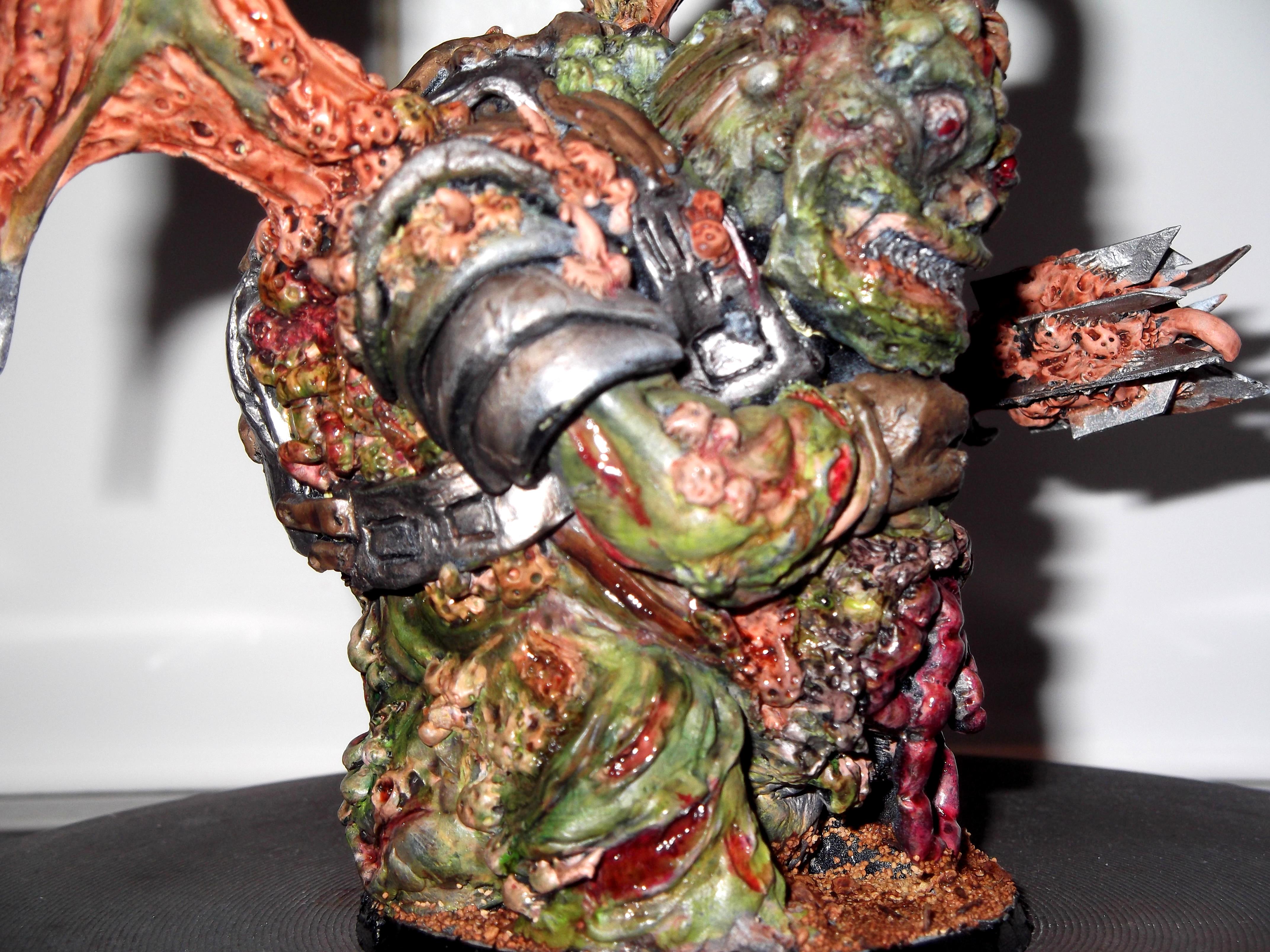 Black Mace, Chaos, Conversion, Daemon Prince, Daemons, Nurgle, Scratch Build, Sculpted, Sculpting, Warhammer 40,000, Winged