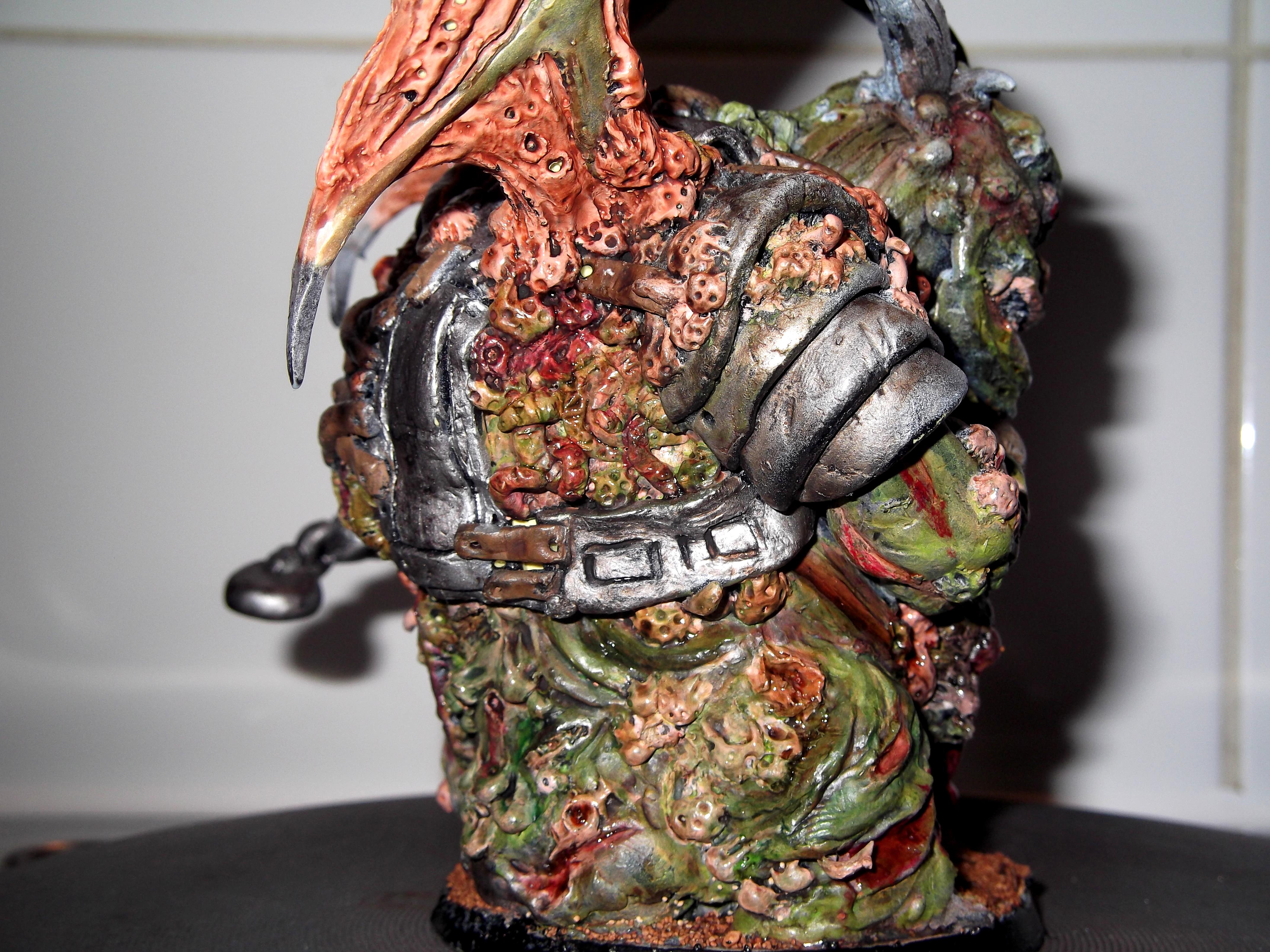 Black Mace, Chaos, Conversion, Daemon Prince, Daemons, Nurgle, Scratch Build, Sculpted, Sculpting, Warhammer 40,000, Winged