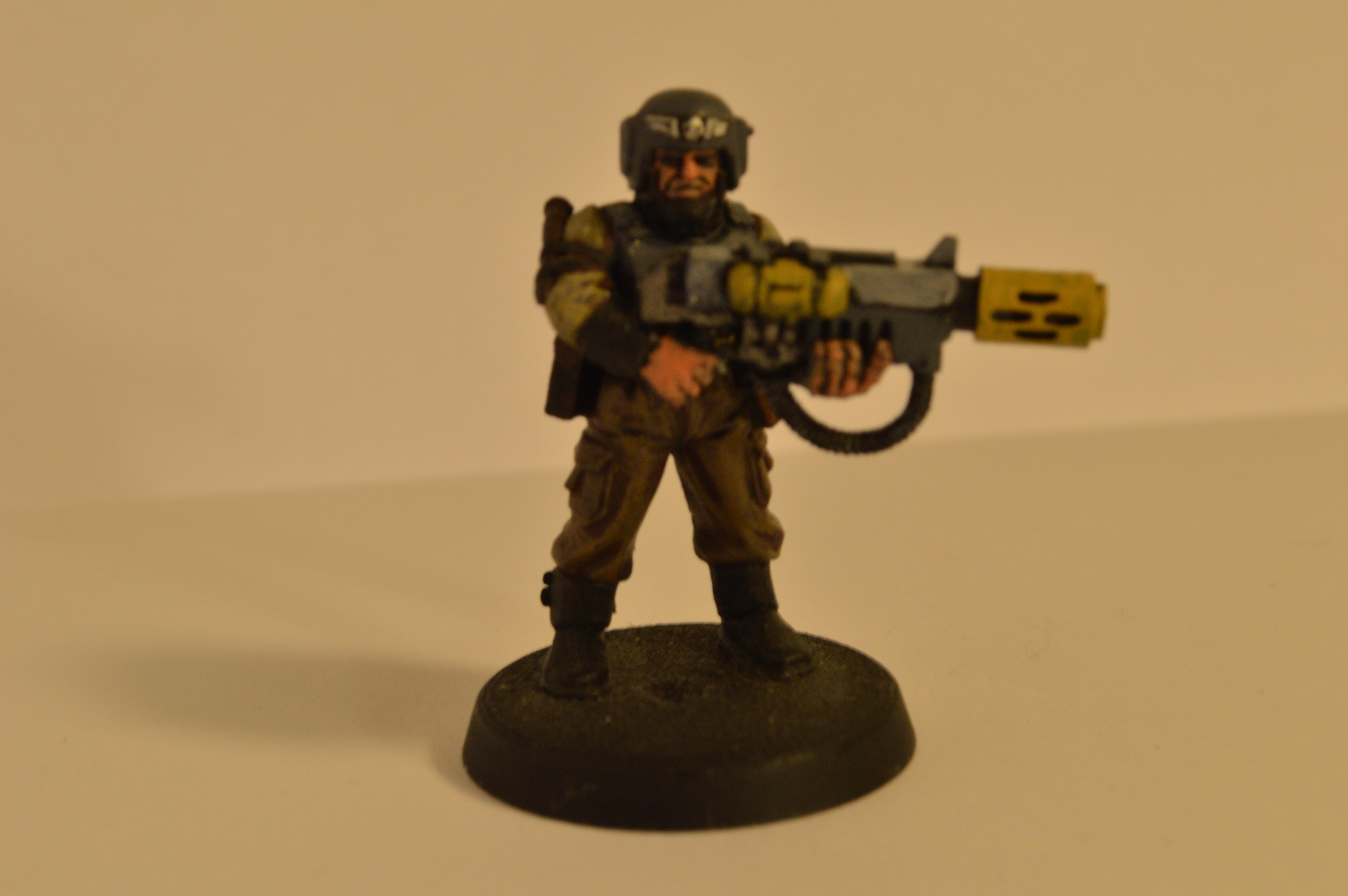 Wpn Spc. Dwayne Andrews.  One of the few troopers trained in the use of advanced weaponry, men like Andrews are vital to the continuing war effort