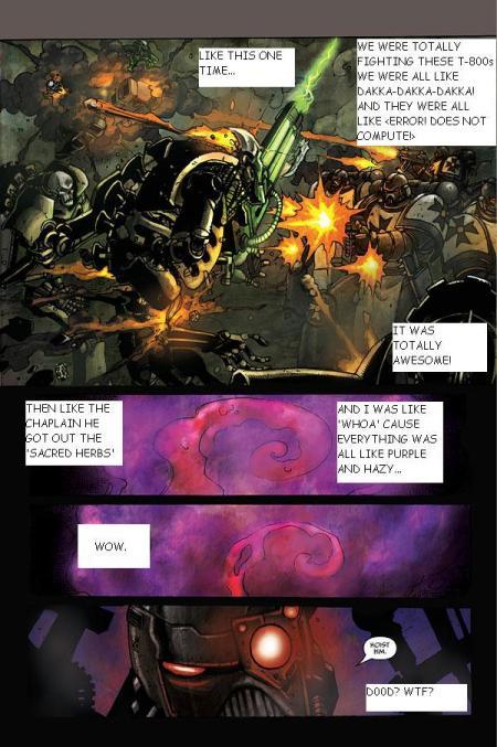 Black Templars, Humor