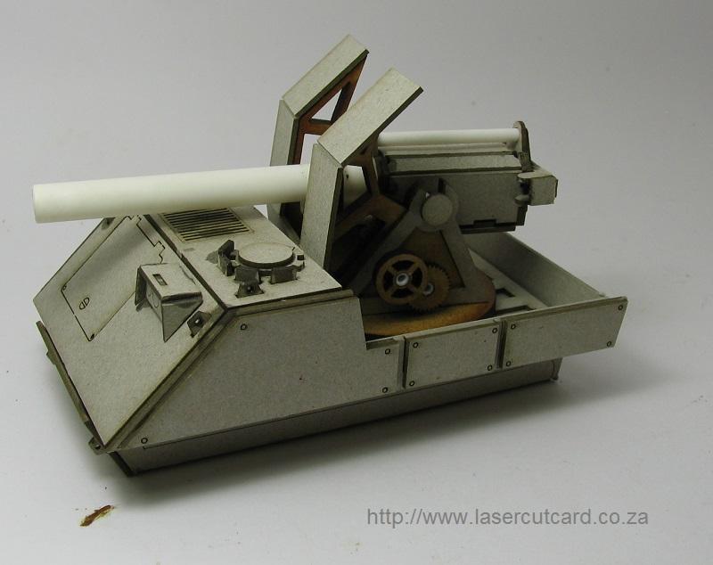 Flatbed with artillery
