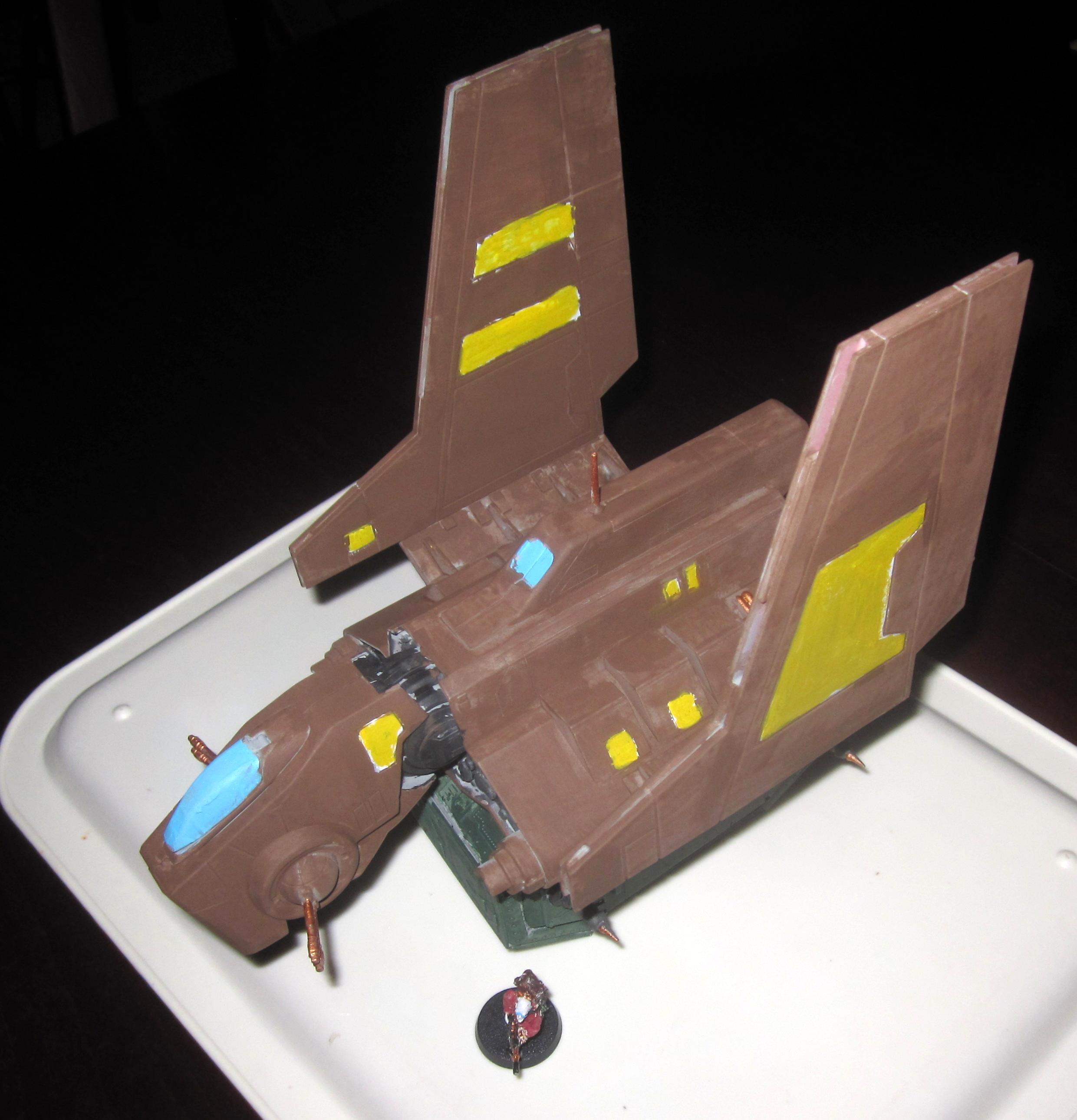 Civilian, Flyer, Imperial Guard, Shuttle, Storm Raven, Valkyrie