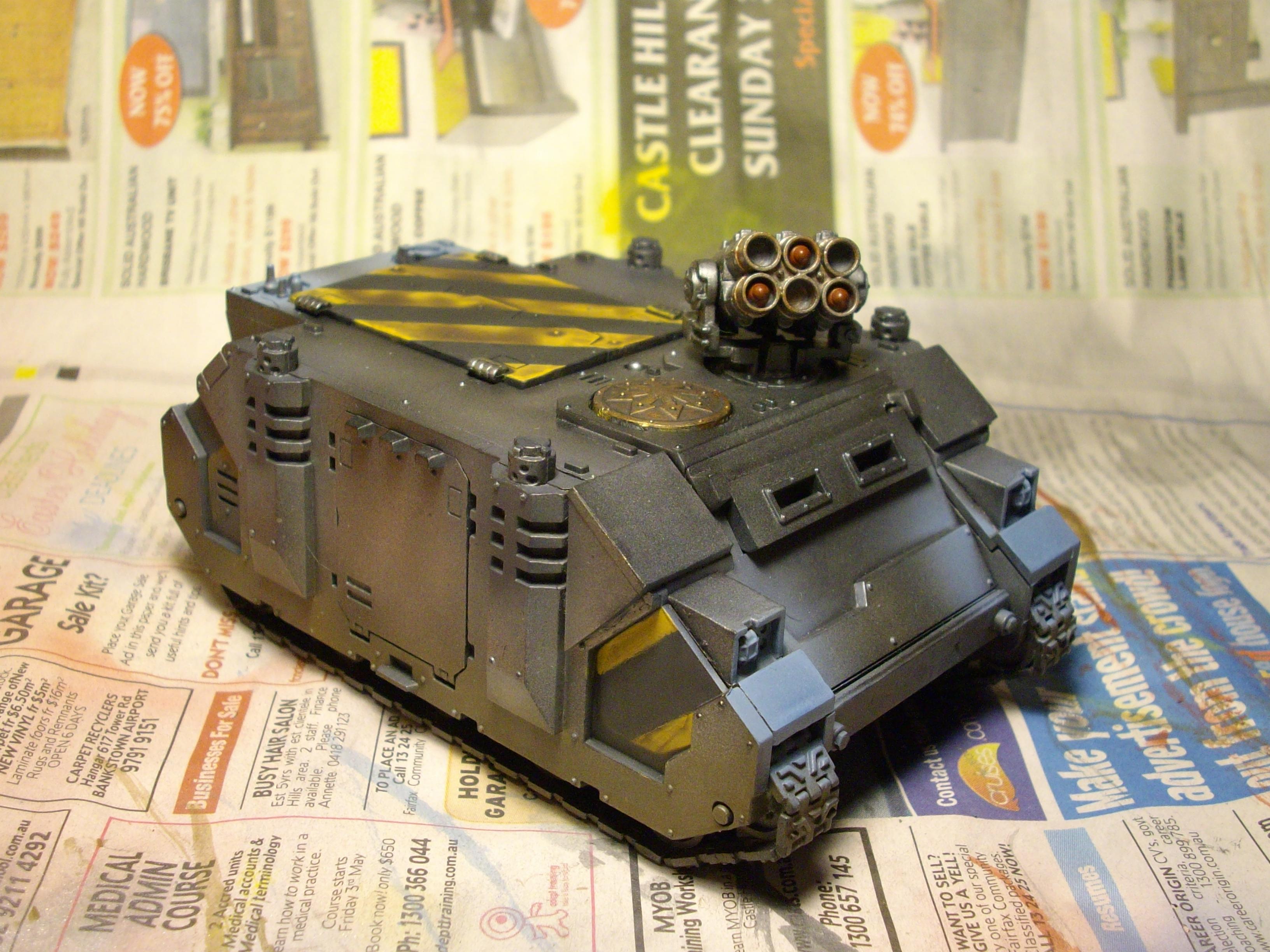 Apc, Chaos, Chaos Space Marines, Havoc Launcher, Iron Warriors, Rhino, Space Marines