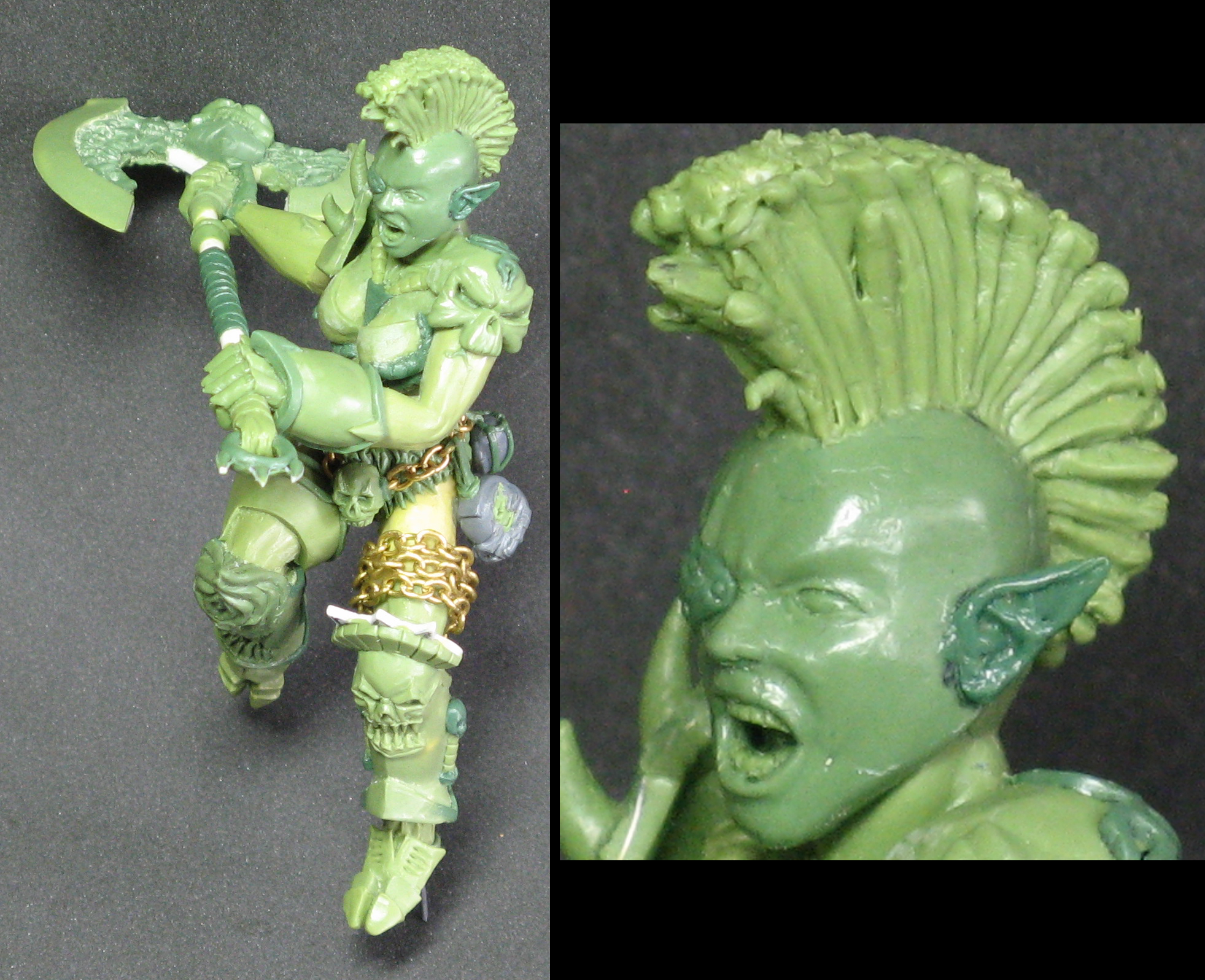 Chaos Space Marines, Daemon Prince, Demon Princess, Female, Slaanesh, Work In Progress