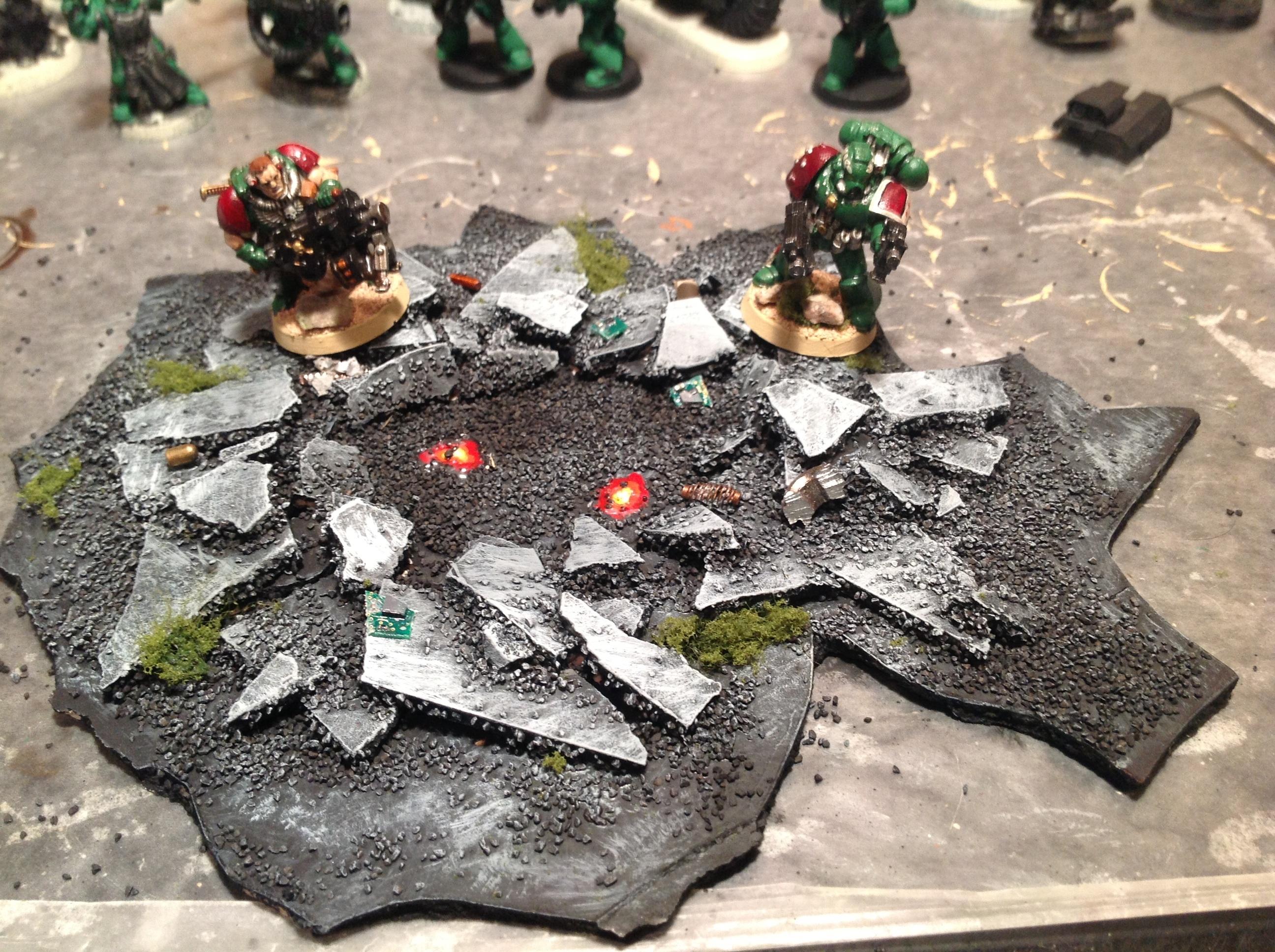 Crater for Rhino explosion 