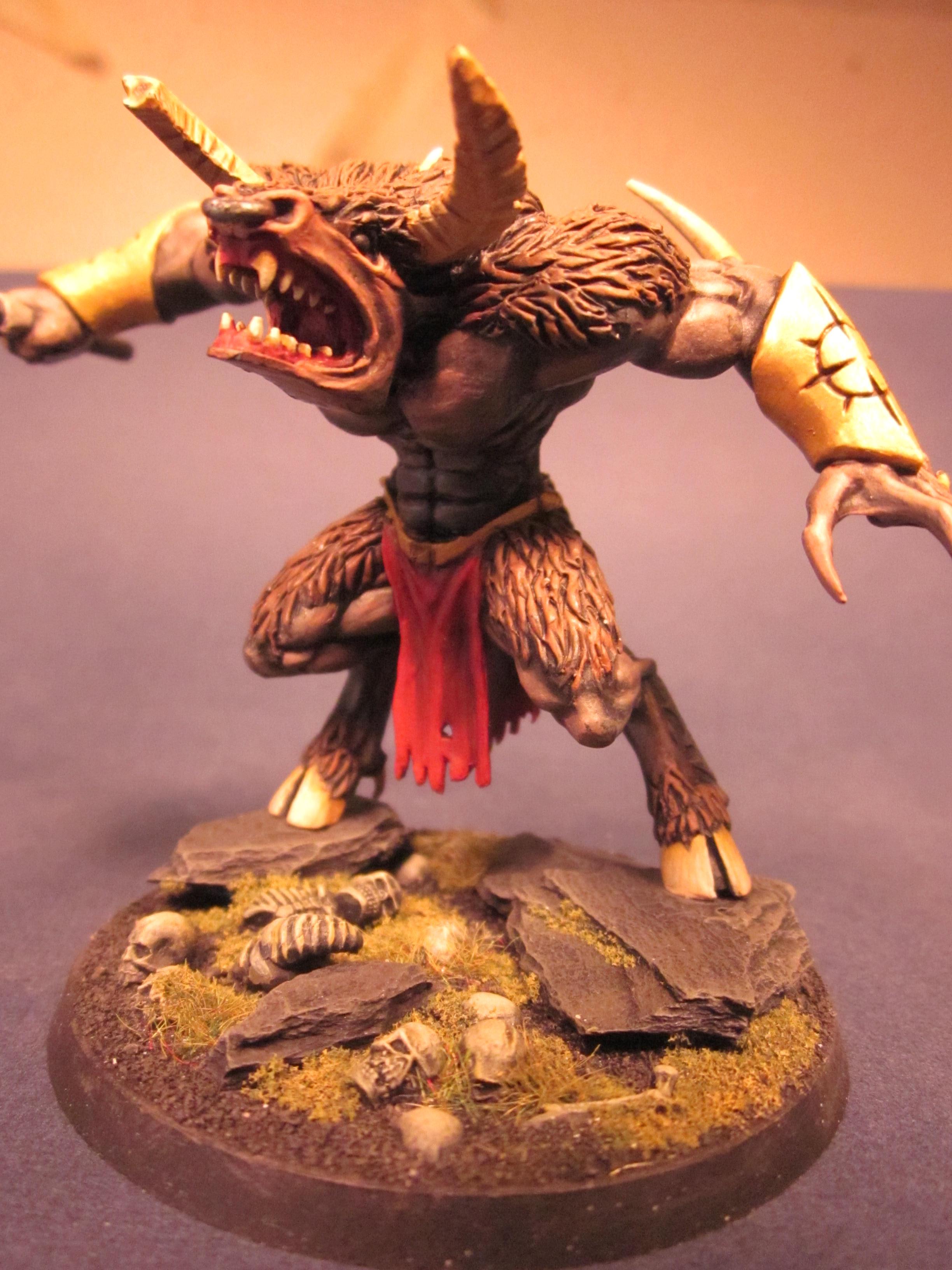 Beastmen, Chaos, Conversion, Daemon Prince, Khorne, Space Marines