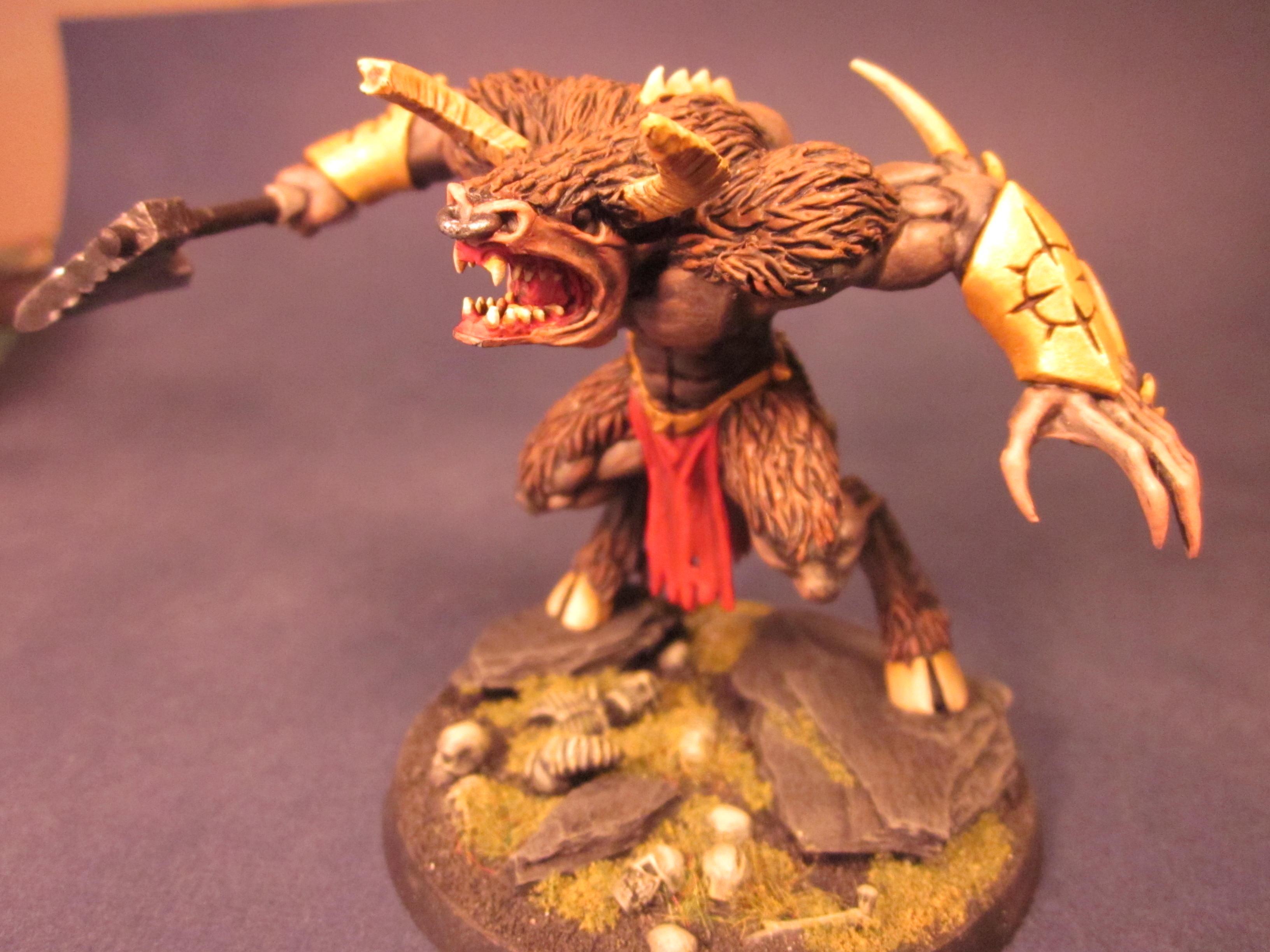 Beastmen, Chaos, Conversion, Daemon Prince, Khorne, Space Marines