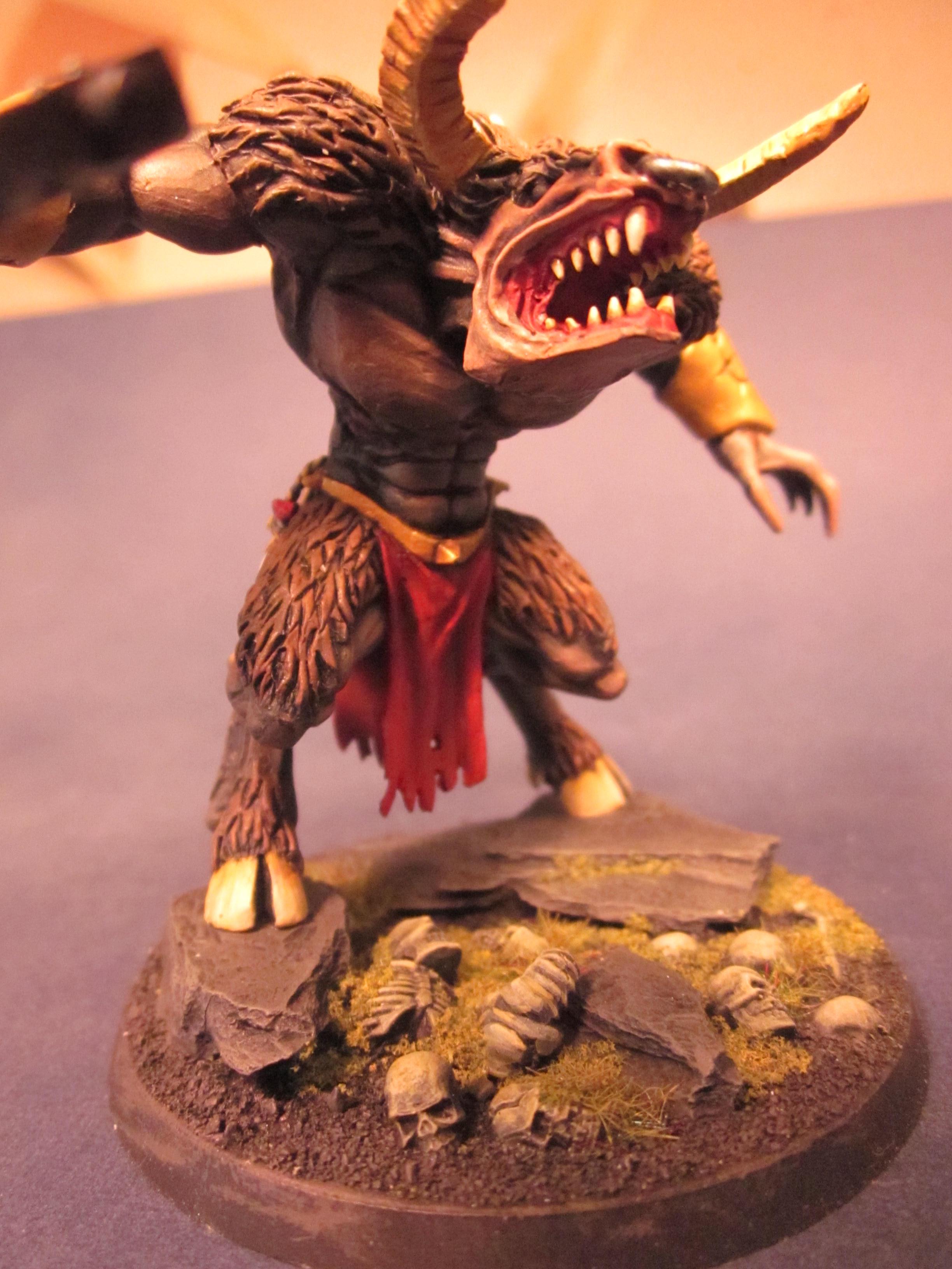 Beastmen, Chaos, Conversion, Daemon Prince, Khorne, Space Marines