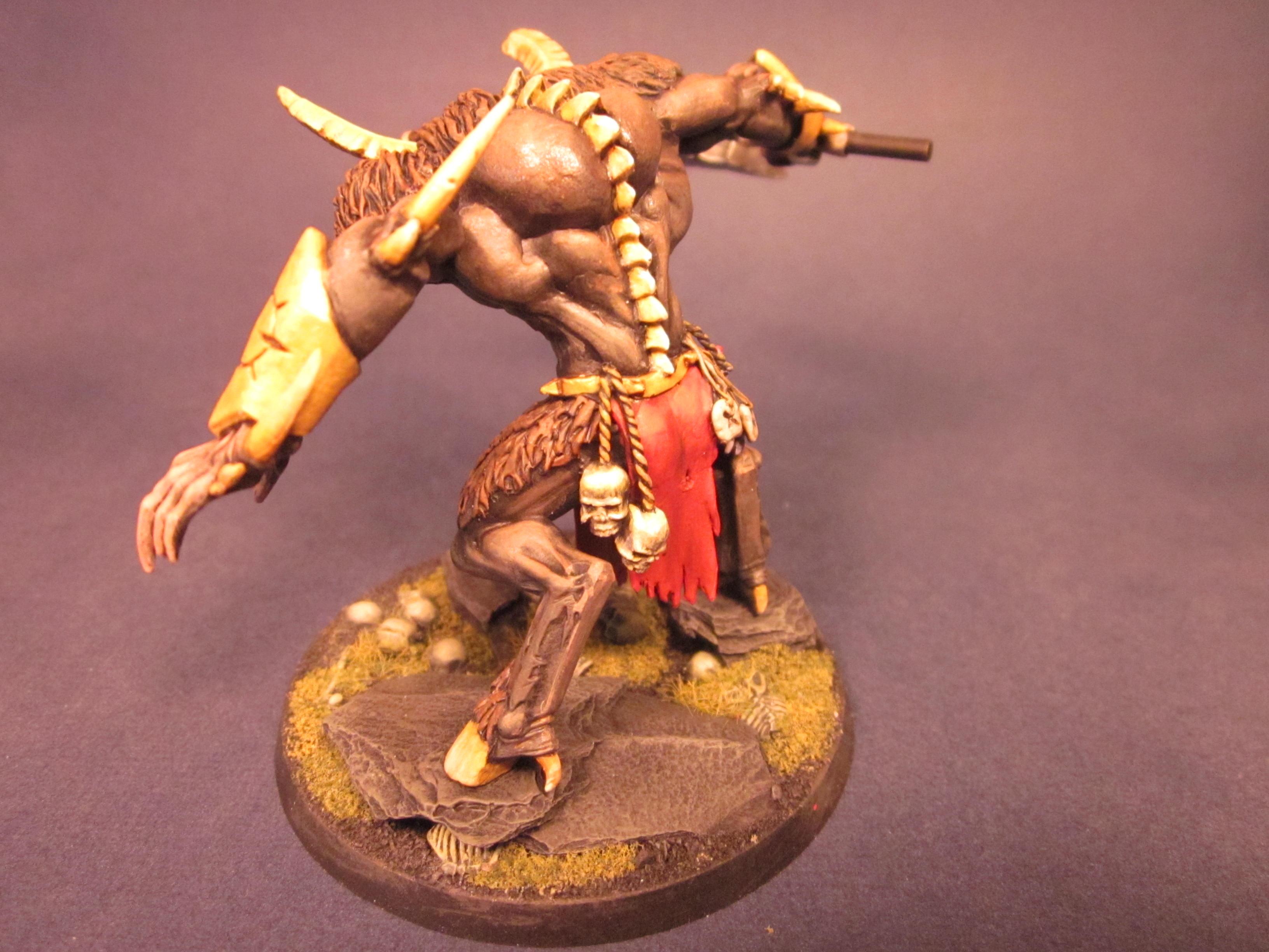 Beastmen, Chaos, Conversion, Daemon Prince, Khorne, Space Marines