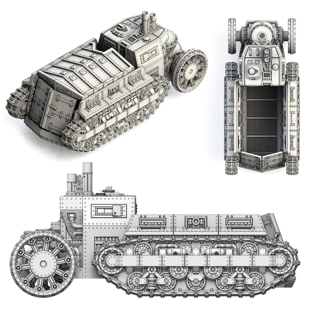 Apc, Copyright Spartan Games, Dystopian Legions, Steam Punk, Steampunk, Tank