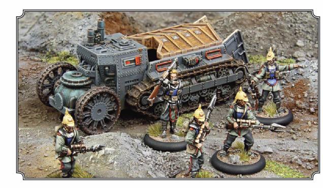 Apc, Copyright Spartan Games, Dystopian Legions, Steam Punk, Steampunk, Tank