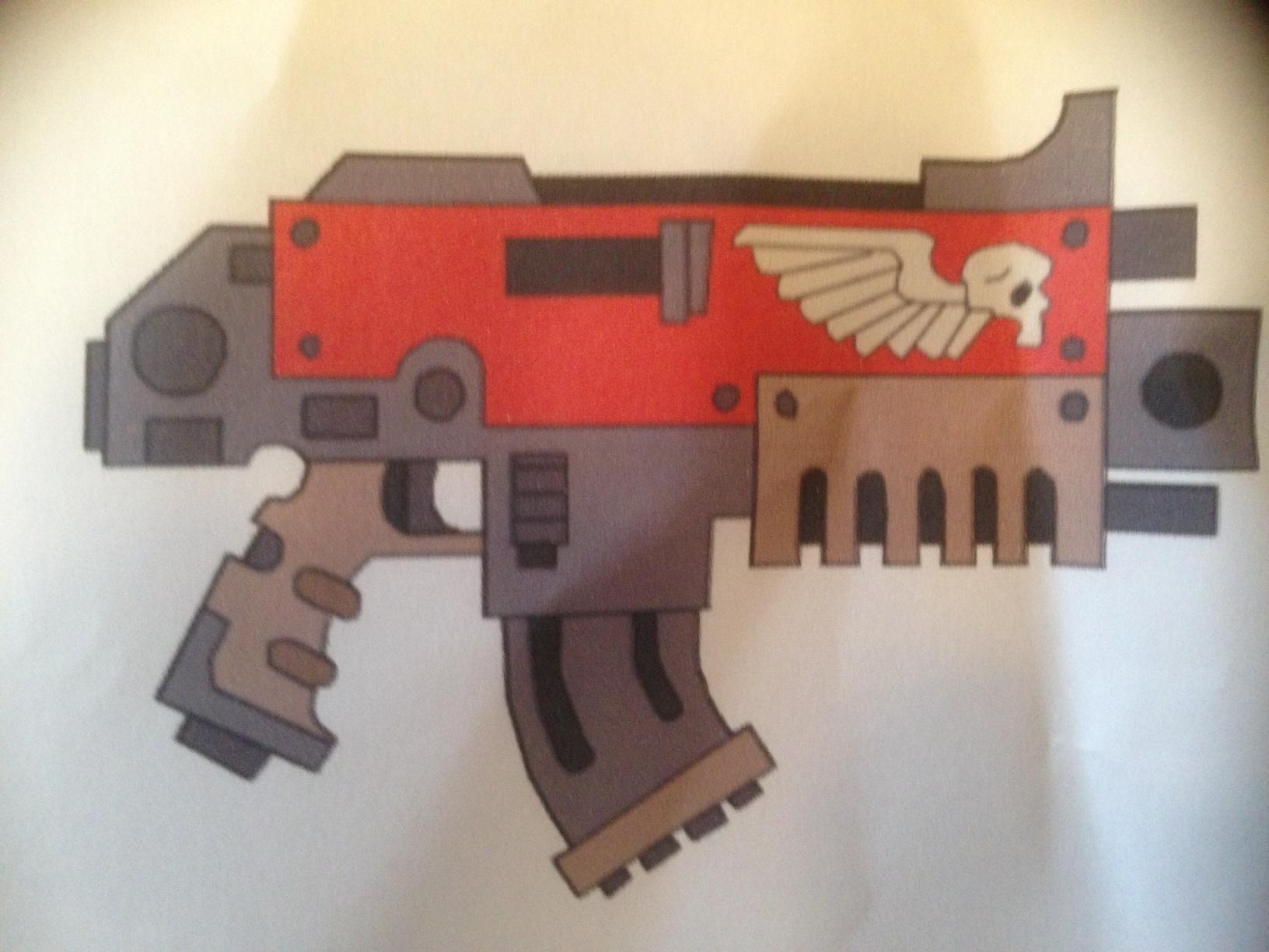 I wanted to make it like this boltgun as you cannot buy boltguns