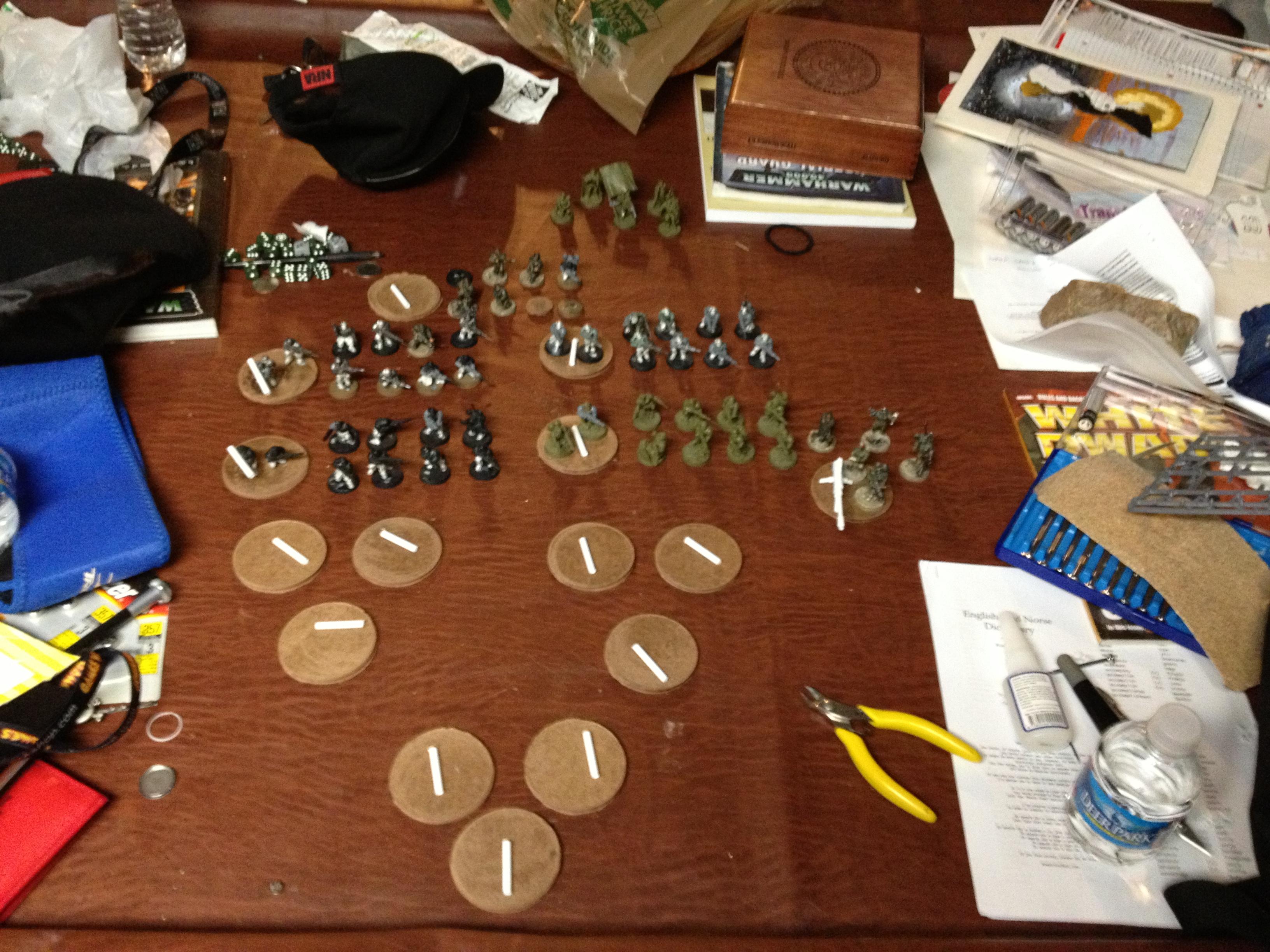 Brimlock Platoon WIP with scratch builds