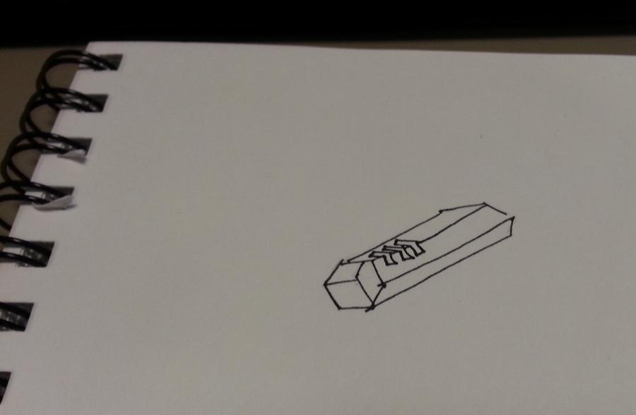 Necron Missile Tube sketch