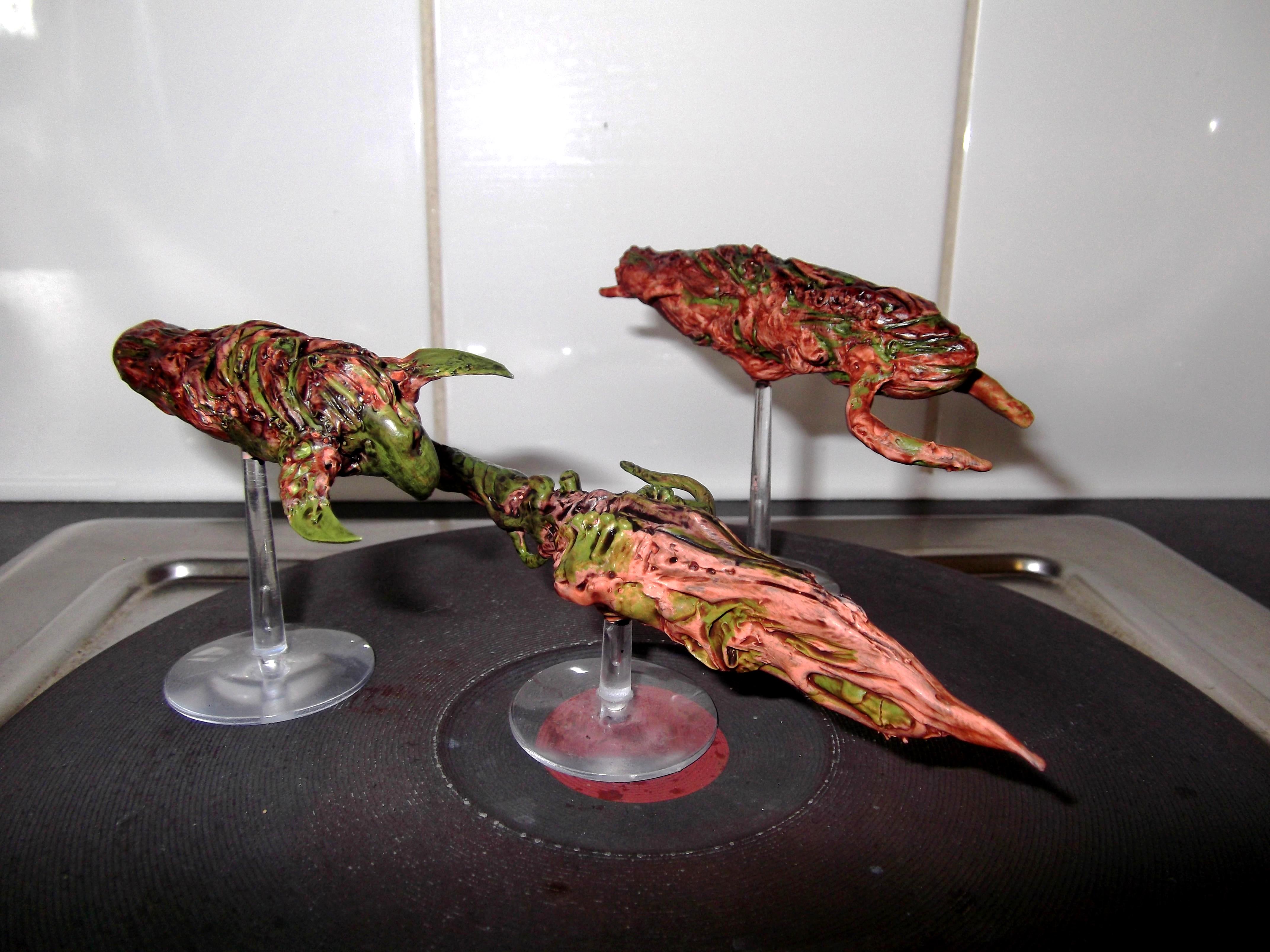 Battlefleet Gothic, Fleet, Greenstuff, Hive Ship, Scratch Build, Sculpting, Ships, Space, Tyranids, Warhammer 40,000