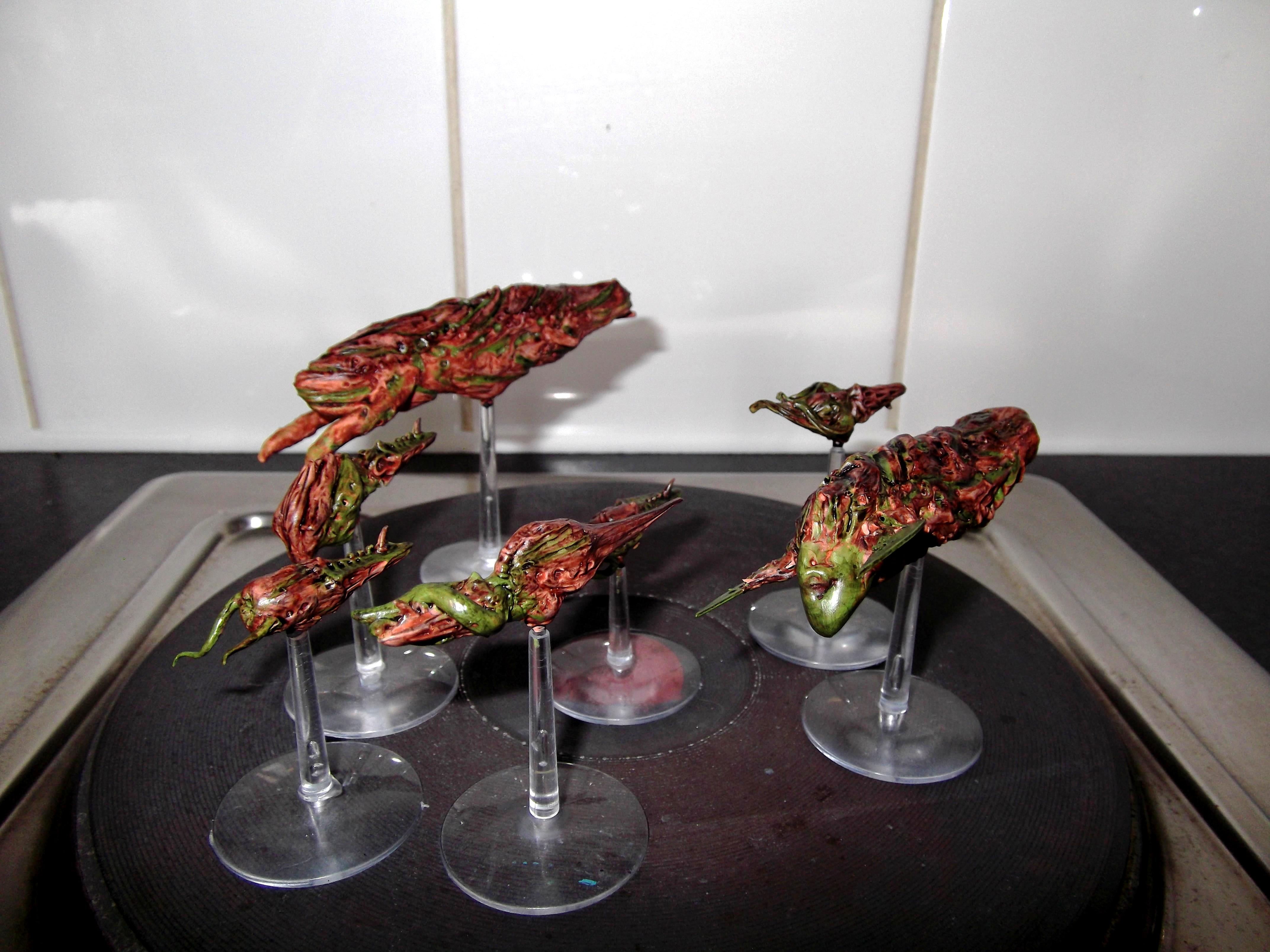 Battlefleet Gothic, Fleet, Greenstuff, Hive Ship, Scratch Build, Sculpting, Ships, Space, Tyranids, Warhammer 40,000