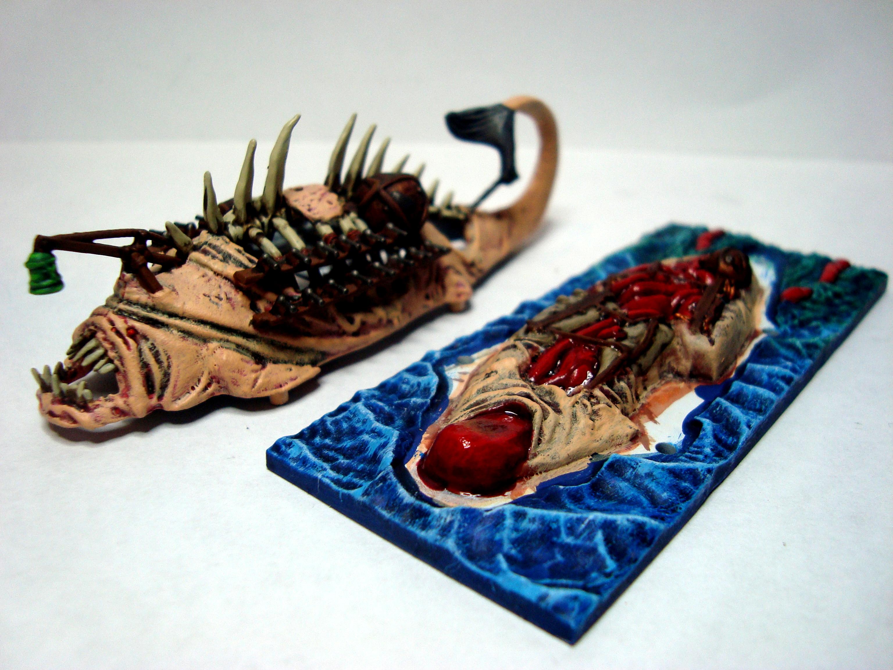 Finshed ship in pieces