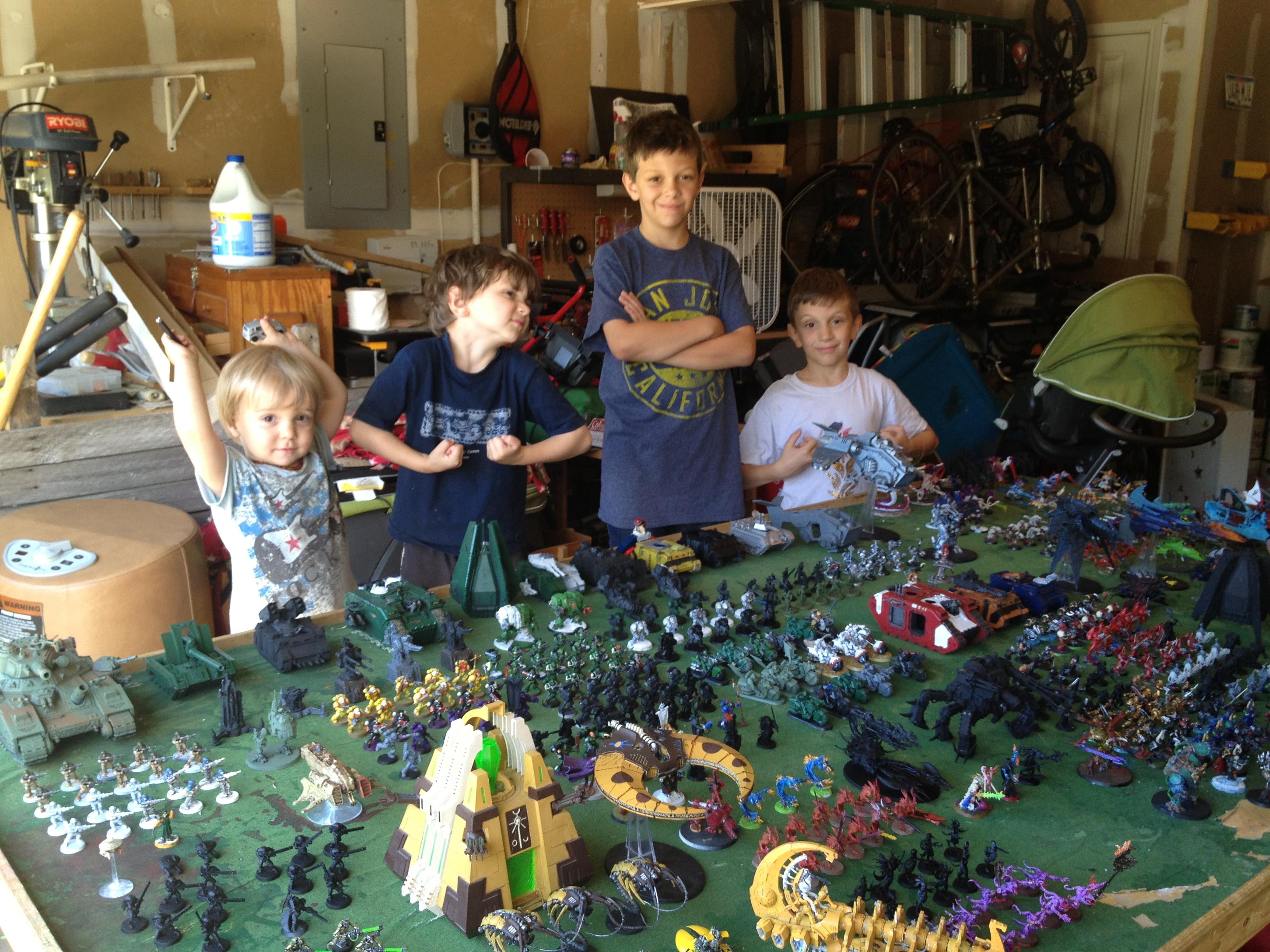 Large Army, Boys and their toys