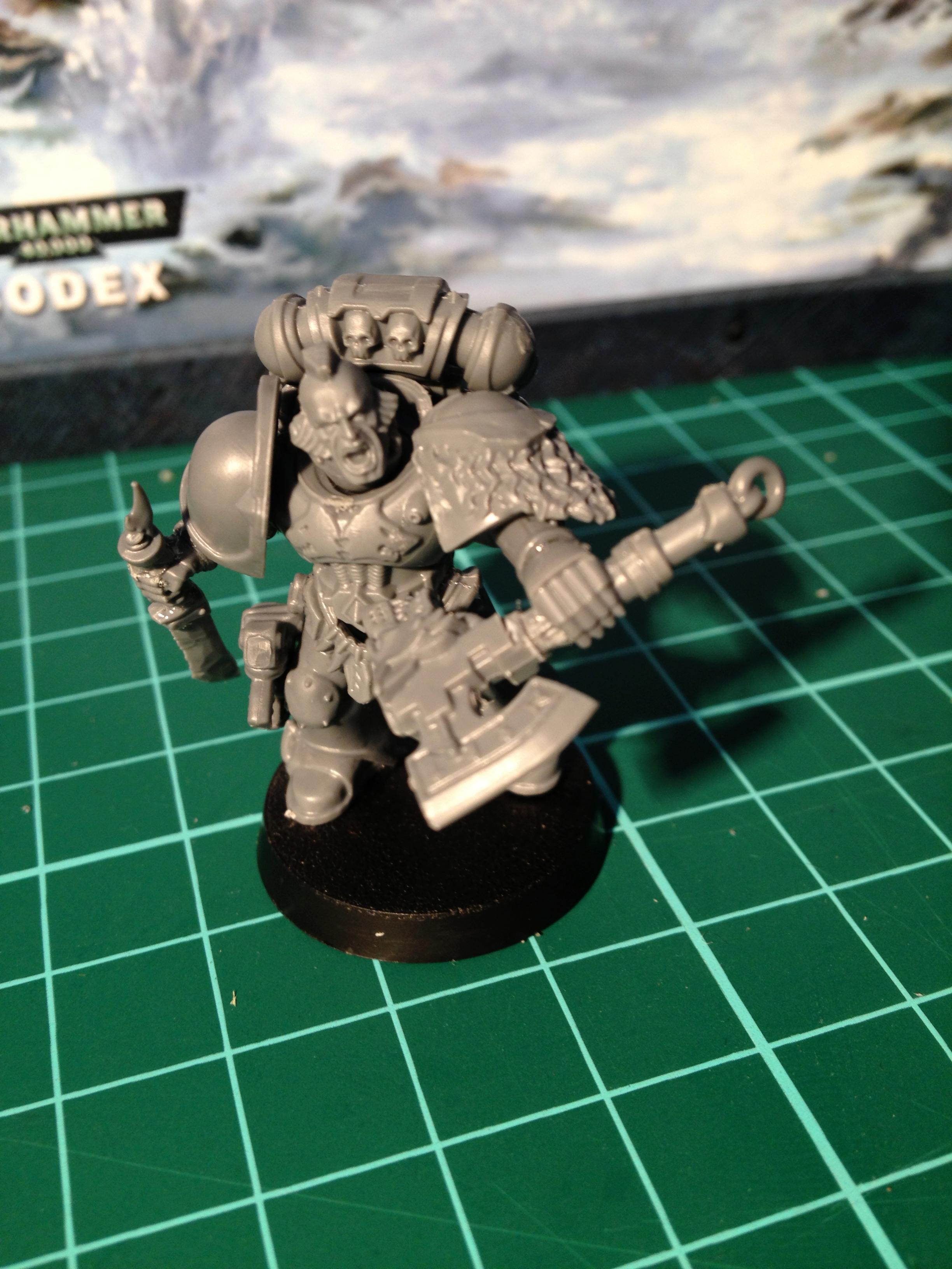 Gray, Grey, Painted, Painting, Posing, Space, Space Wolves, Wolf, Wolves
