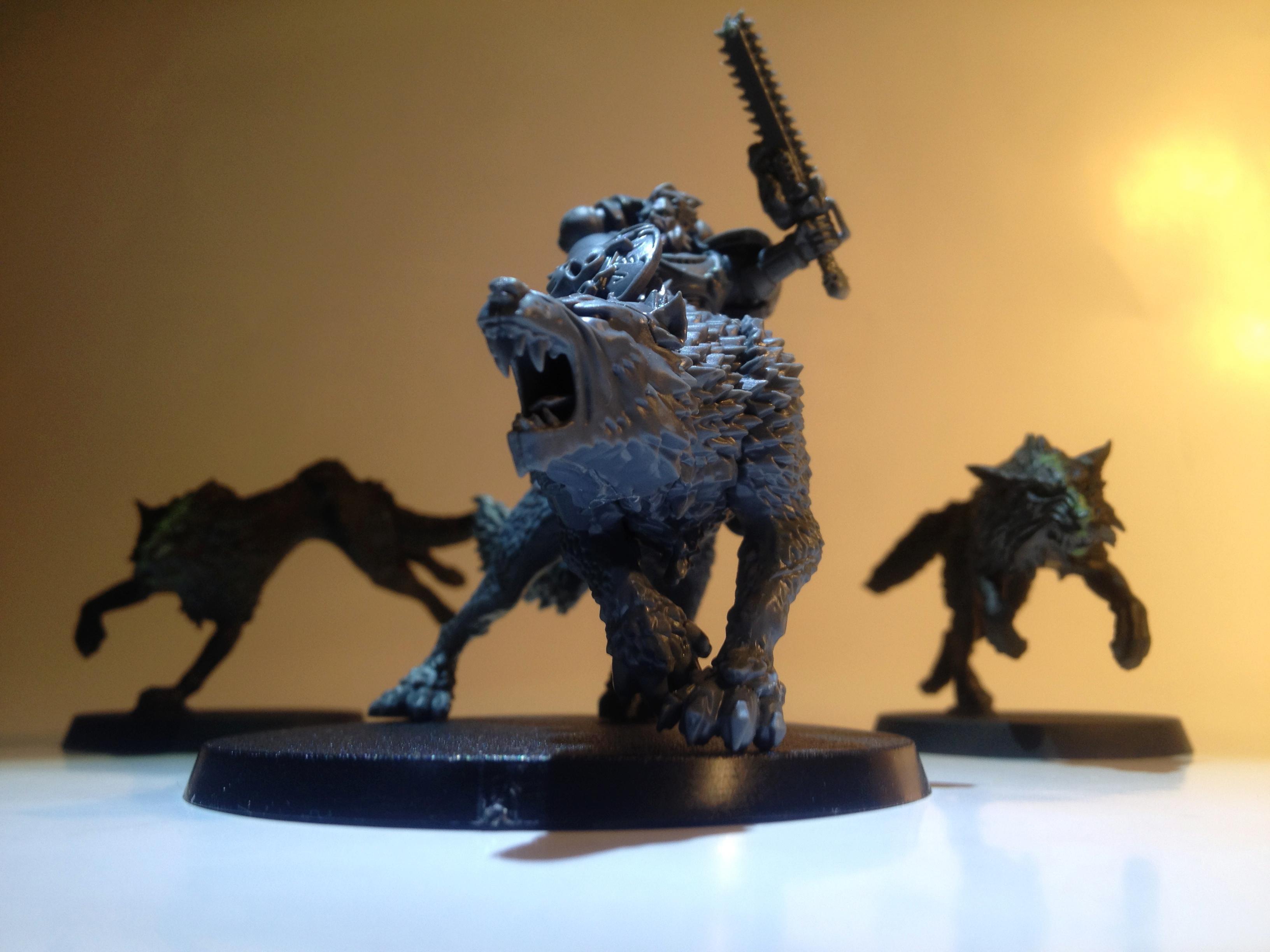 Gray, Grey, Painted, Painting, Posing, Space, Space Wolves, Wolf, Wolves