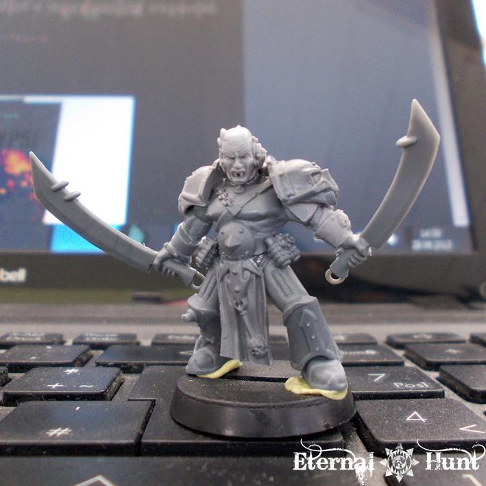 Berzerker, Chaos, Chaos Space Marines, Conversion, Gladiator, Khorne, Rampager, Warhammer 40,000, World Eaters