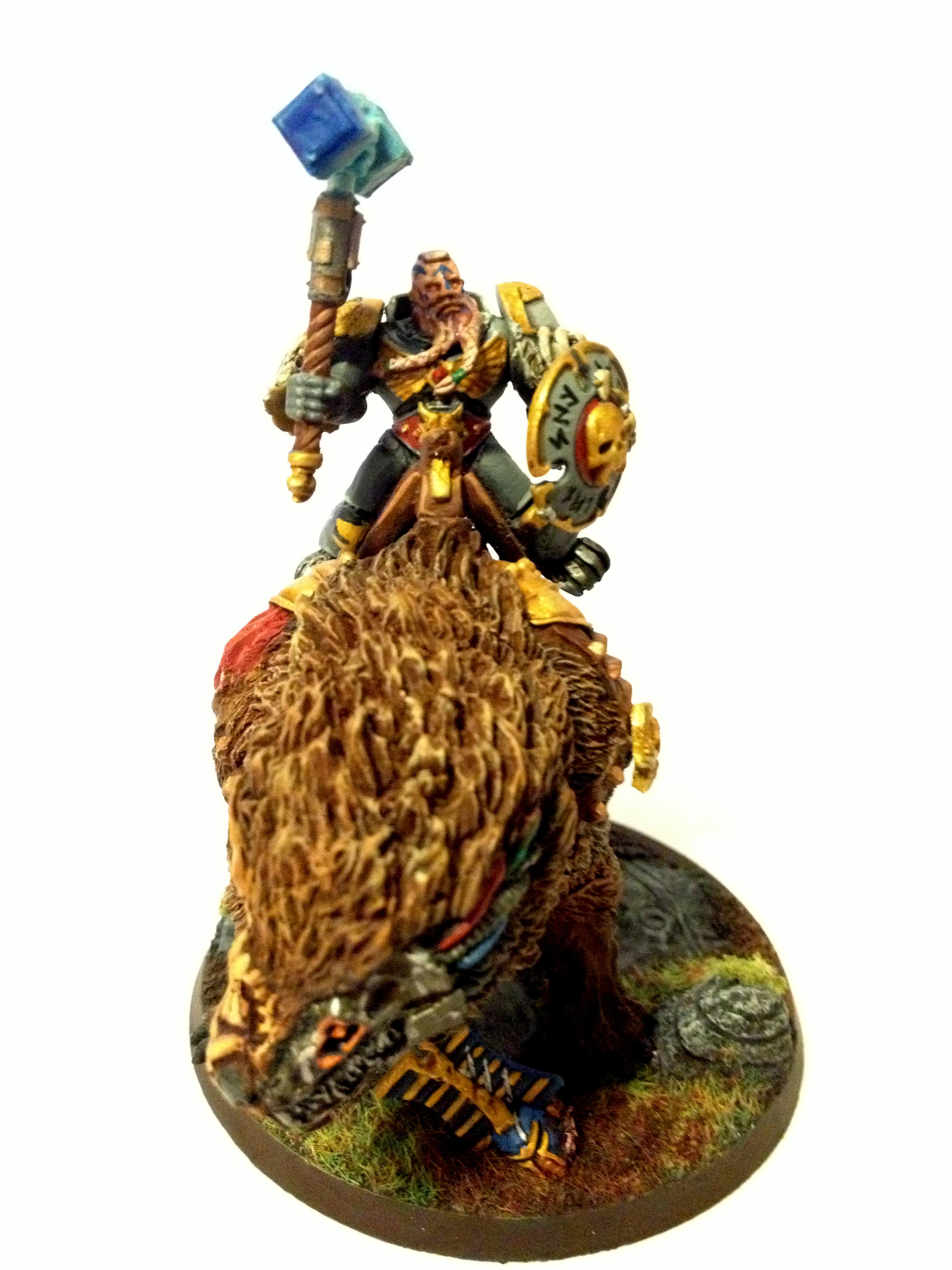 Bloodhowl, Space Wolves, Sven, Thunderhammer, Thunderwolf, Wolf Lord