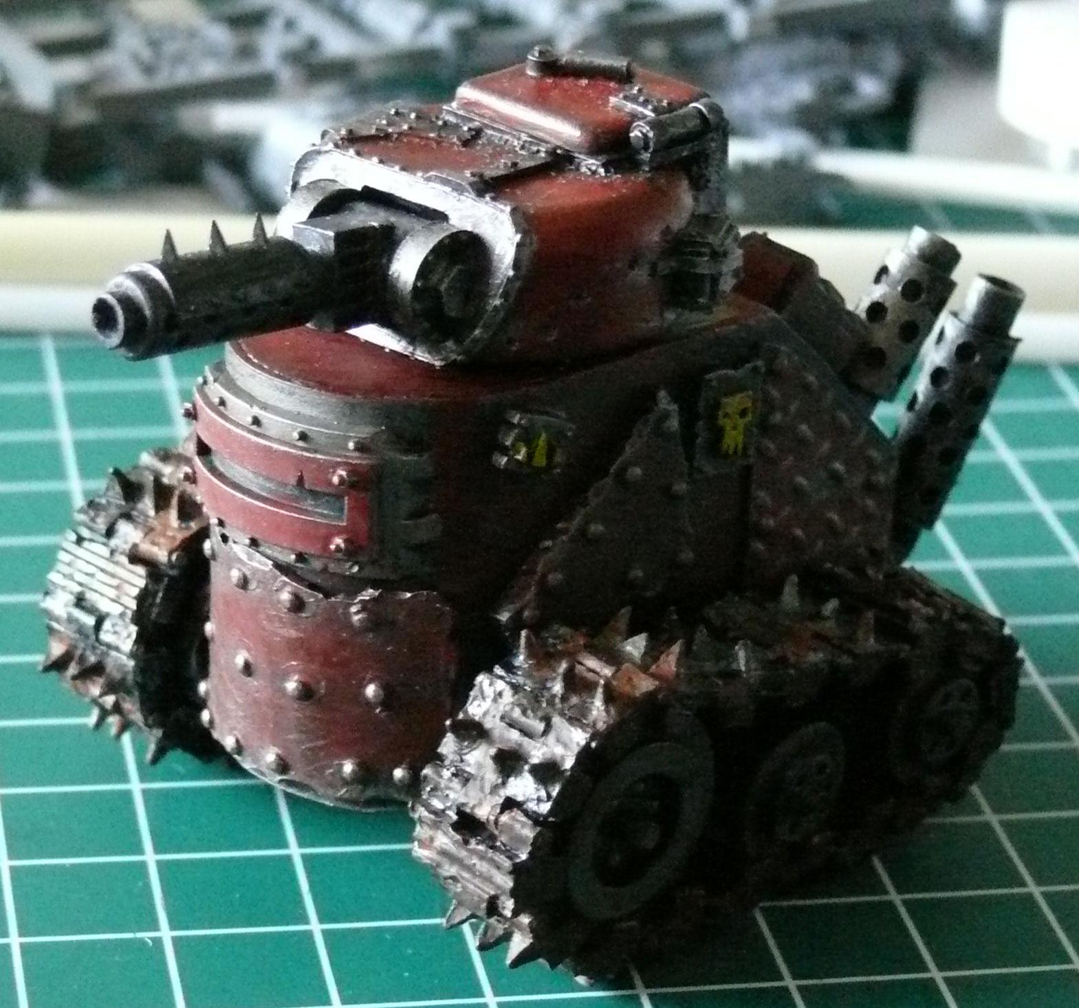 Grot tank 14 Front after paint
