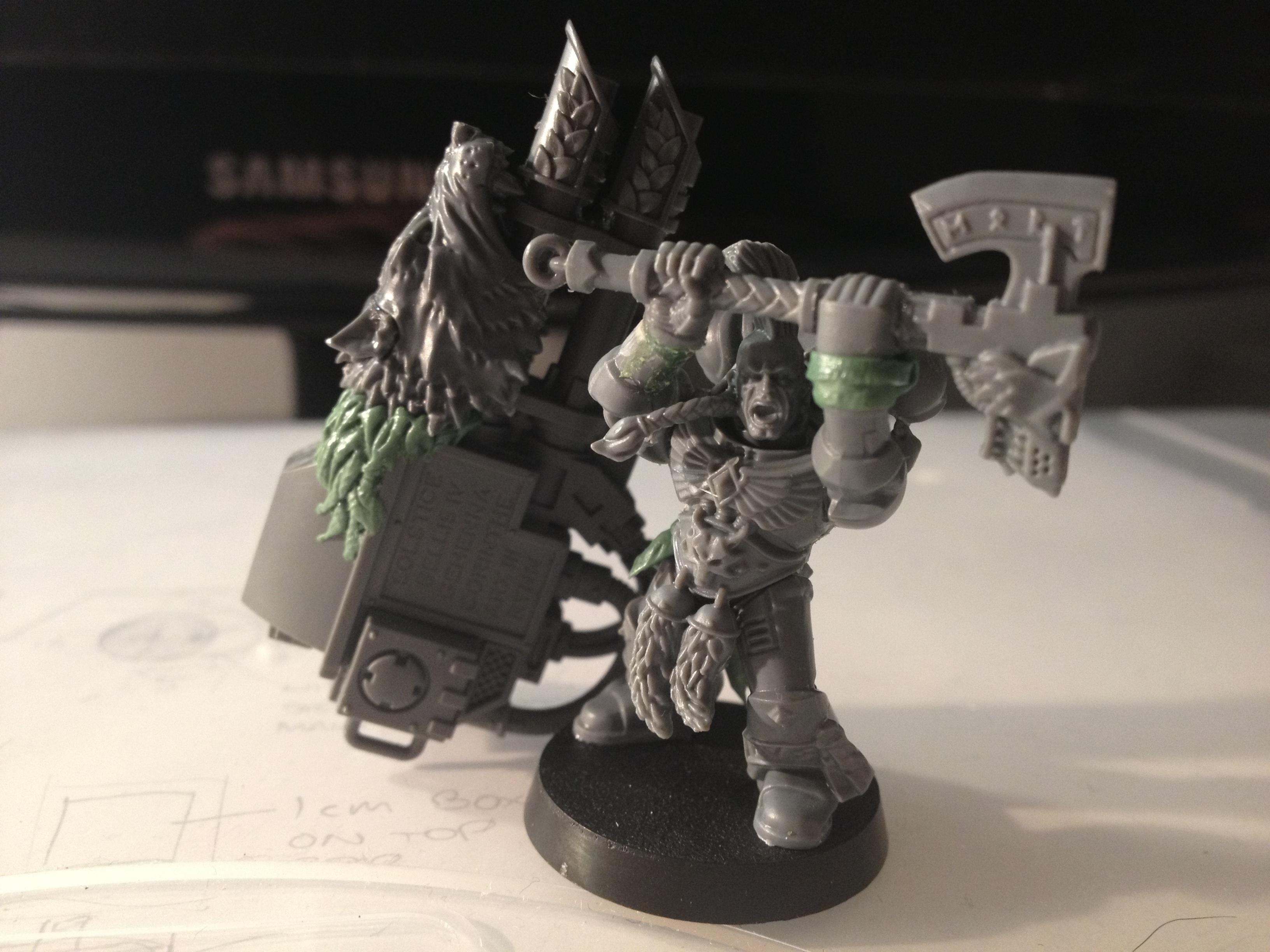 Green, Greenstuff, Pose, Posing, Space, Space Wolves, Wolf, Wolves