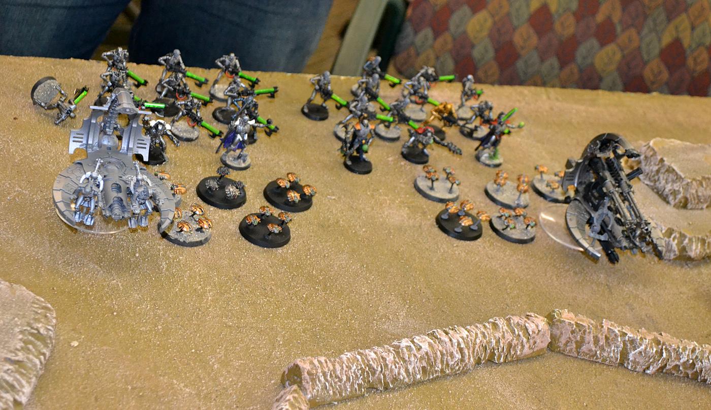1000 Points, Battle Report, Necrons, Space Marines, Space Wolves, Warhammer 40,000