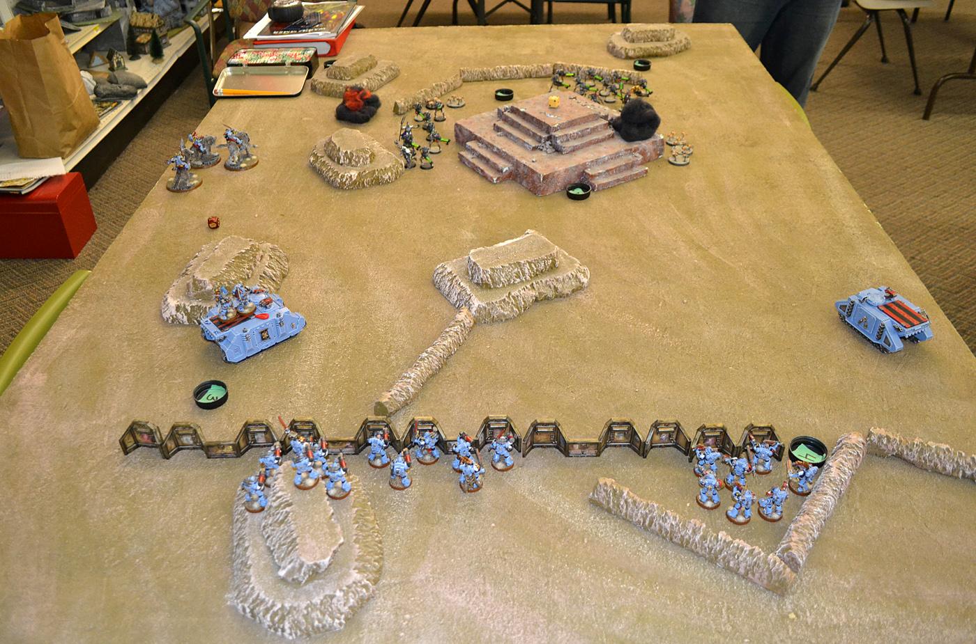 1000 Points, Battle Report, Necrons, Space Wolves, Warhammer 40,000