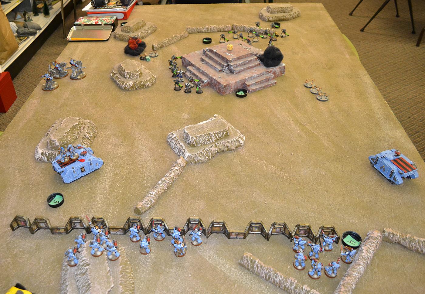 1000 Points, Battle Report, Necrons, Space Wolves, Warhammer 40,000