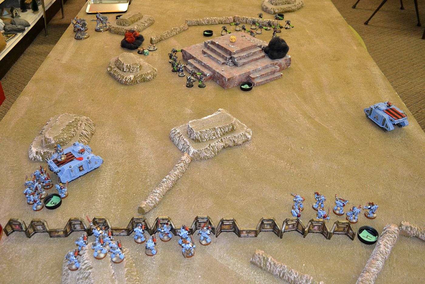 1000 Points, Battle Report, Necrons, Space Wolves, Warhammer 40,000